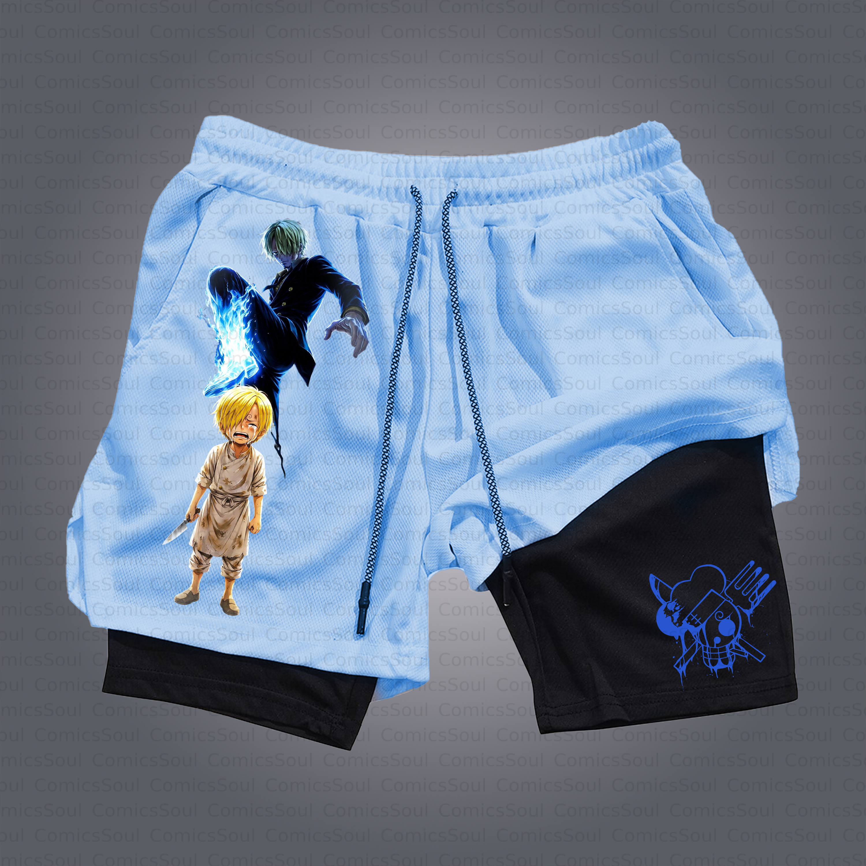 Unisex Casual Anime Style Shorts