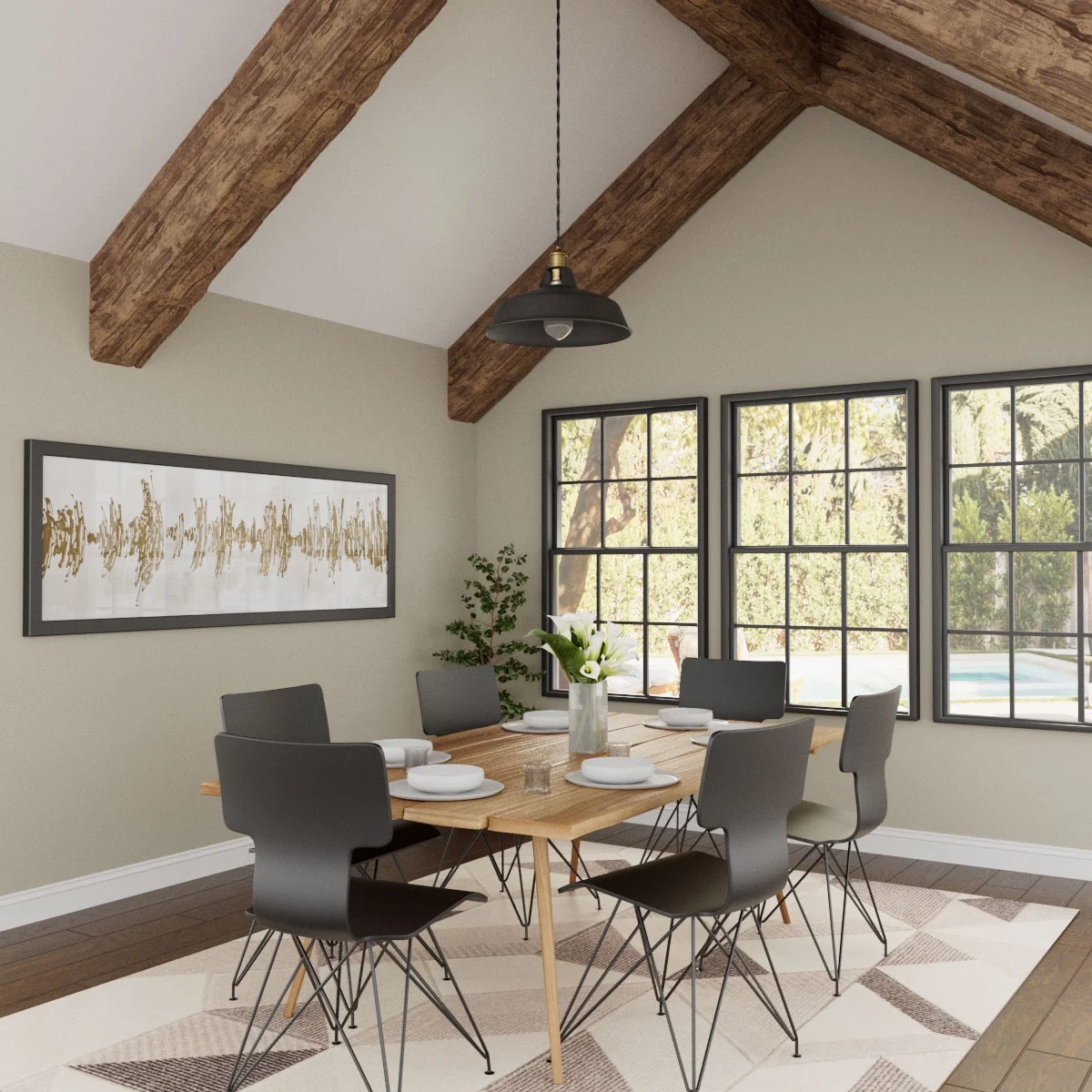 Ekena Millwork 3 1/2"W x 3 1/2"H x 120"L 3-Sided (U-Beam) Salvaged Timber HeritageTimber Faux Wood Ceiling Beam, Kona Brown - Image 57
