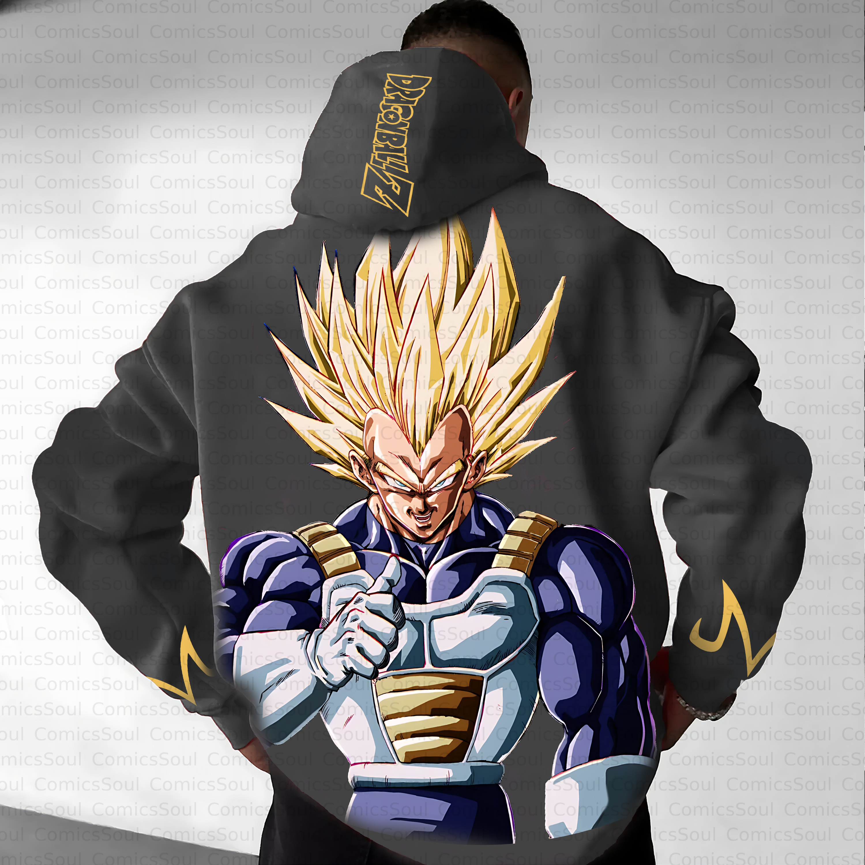 Unisex Anime Inspired Vintage Plush Hoodie