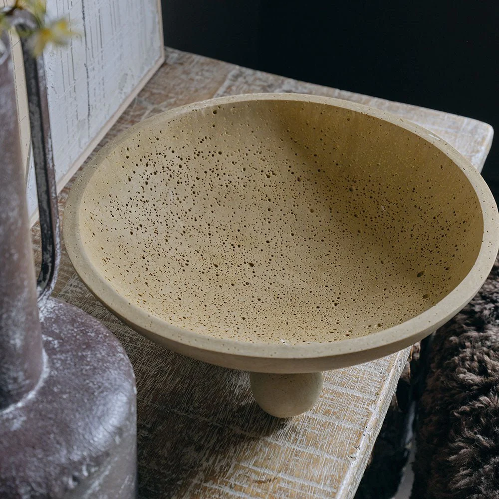 Theo Travertine Bowl