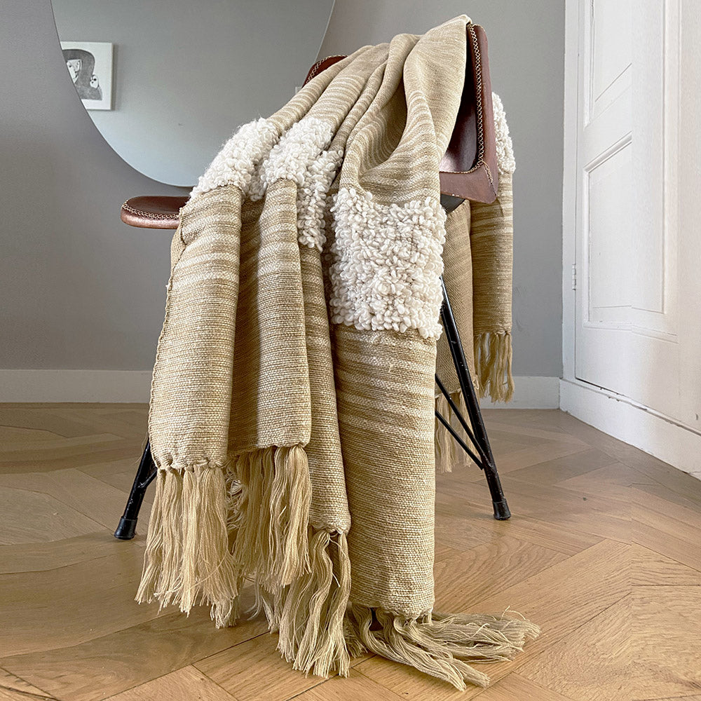 Malagoon Tribal Plaid - Off White