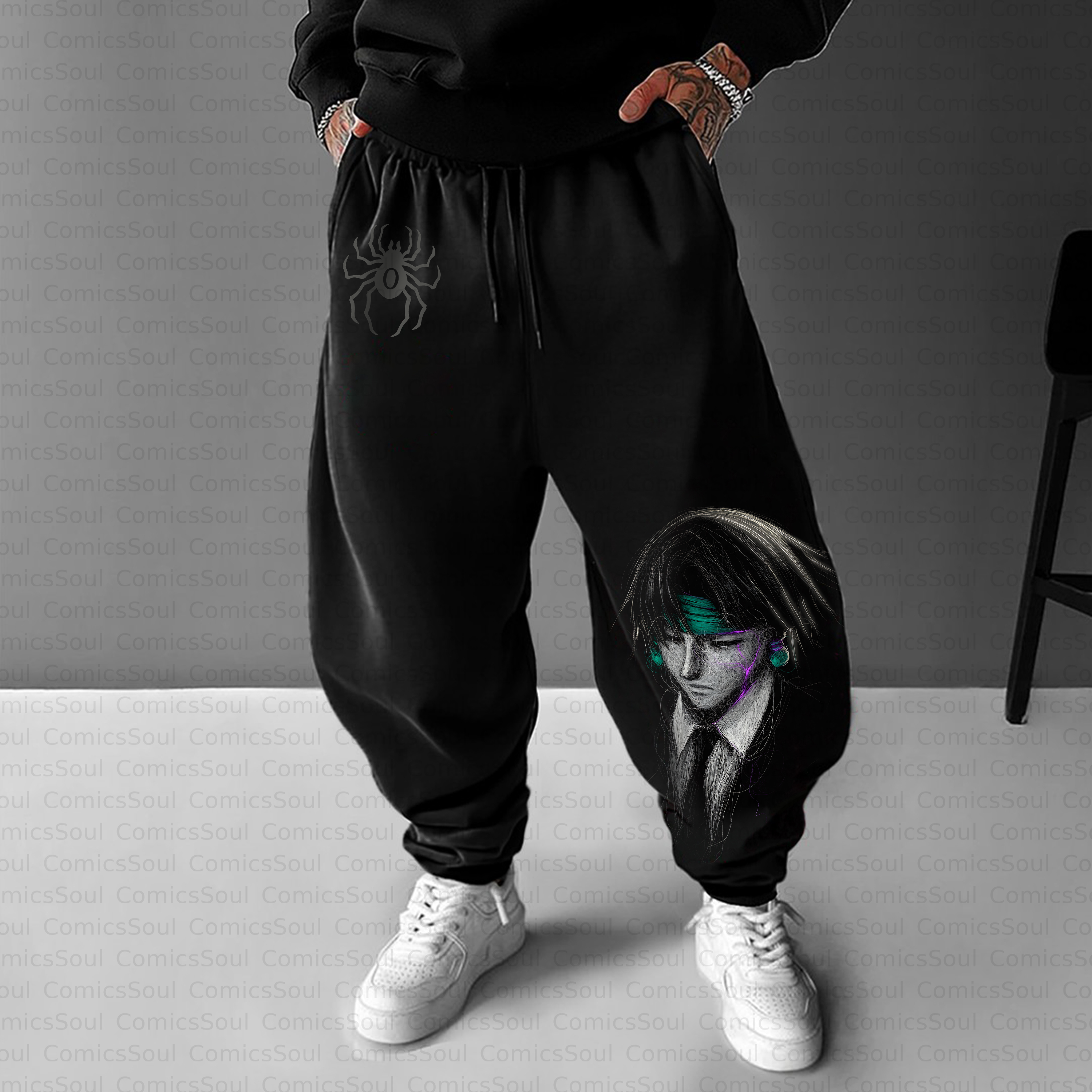 Unisex Casual Anime Streetwear Pant