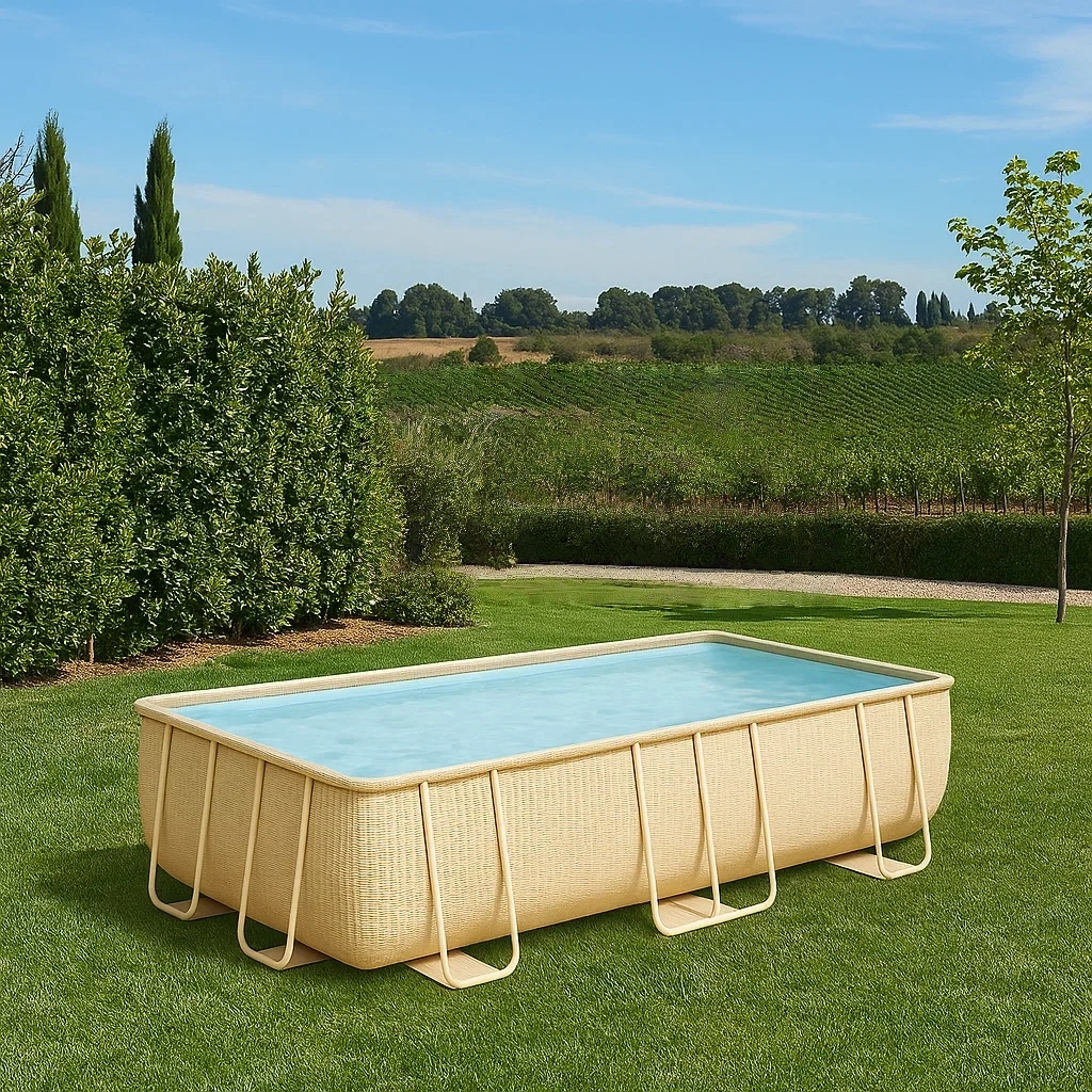 Piscina tubular rectangular,6800 litros,estructura metálica,color beige,instalación independiente,dimensiones 300x200x75 cm - fGBpi2JxKUI9