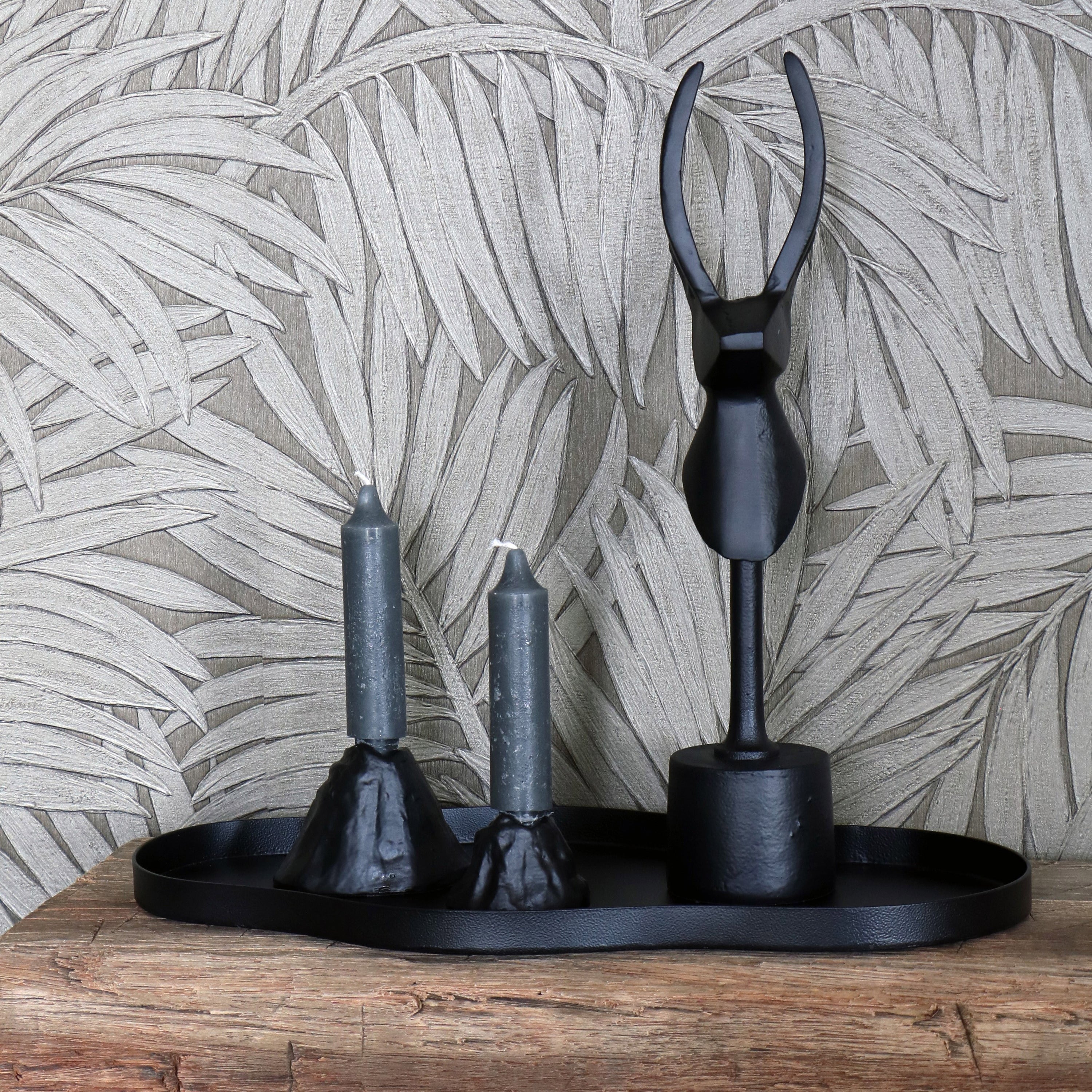 Vase The World Bauru Dienblad 44 x 25 cm - Zwart