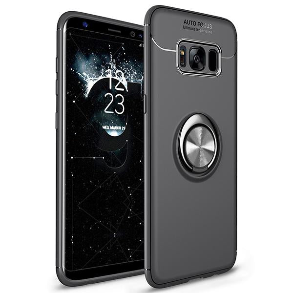Car Holder Stand Magnetic Bracket Finger Ring TPU Case For Samsung S8/S9 series