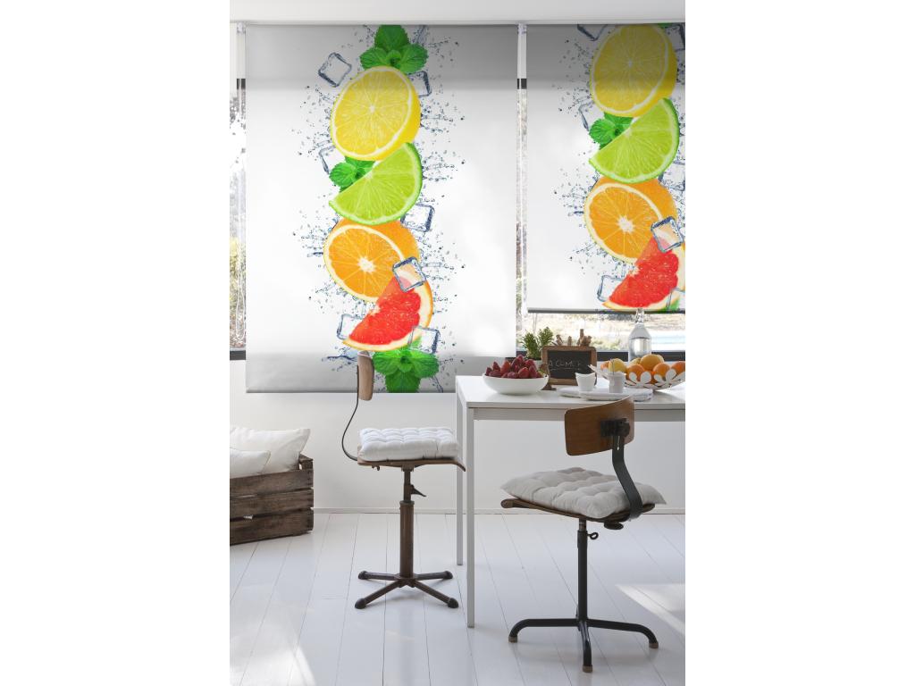 Tucasago | Estores Personalizados de COCINA | 150 x 180 cm (Ancho por Alto) Tamaño de Tela 147 x 175 cm | Modelo C-1232 Color Unico