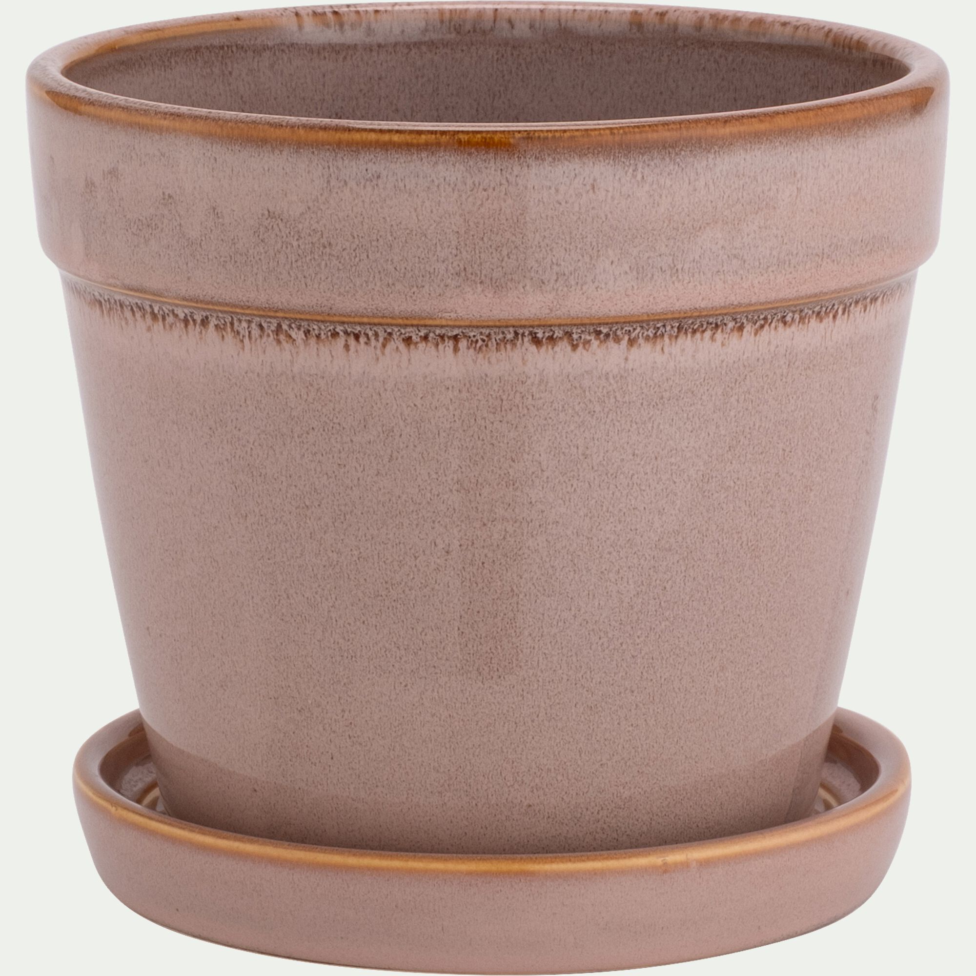 CLINT - Cache-pot en terre cuite D15cm - rose