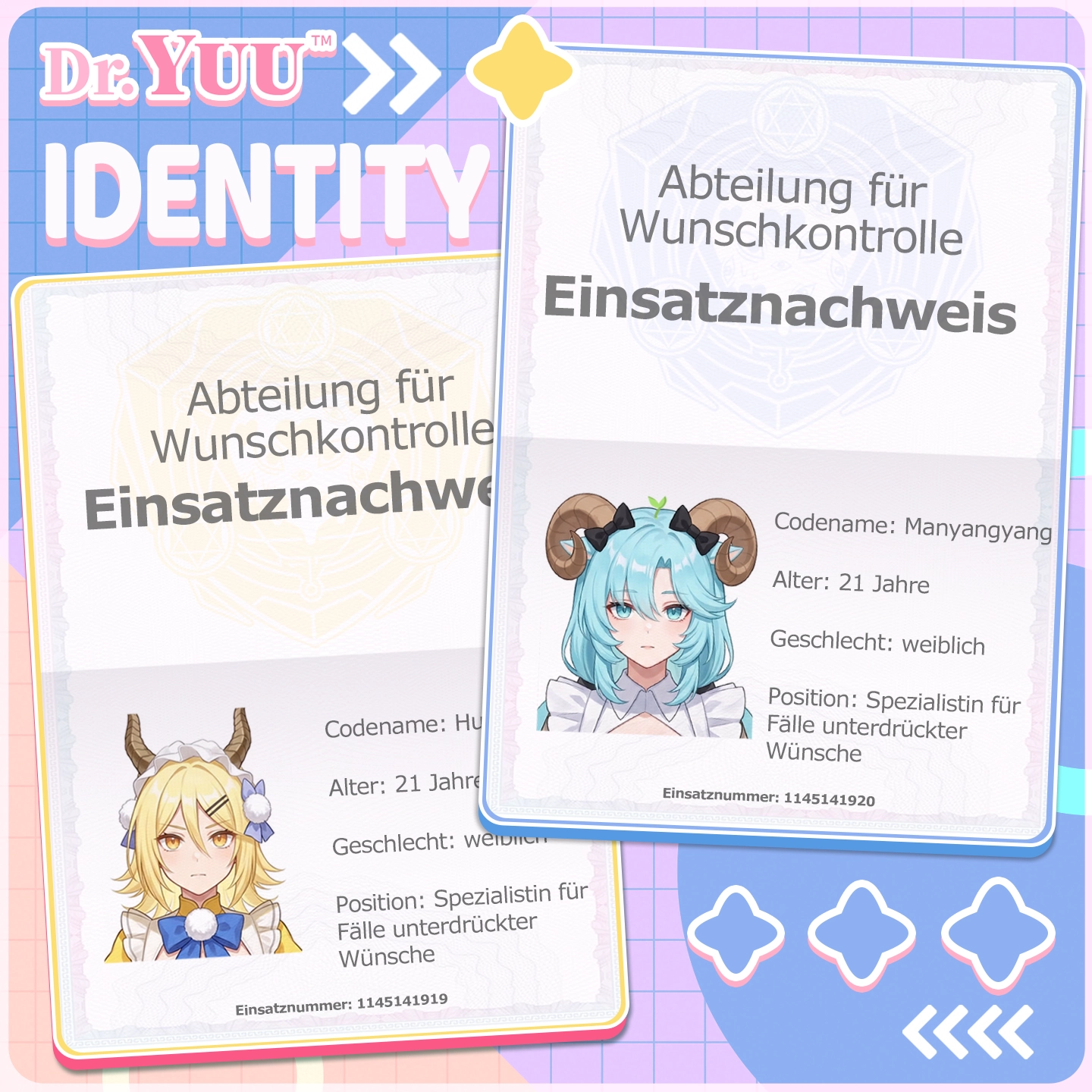 Charakterprofile der beiden Zwillingsfiguren