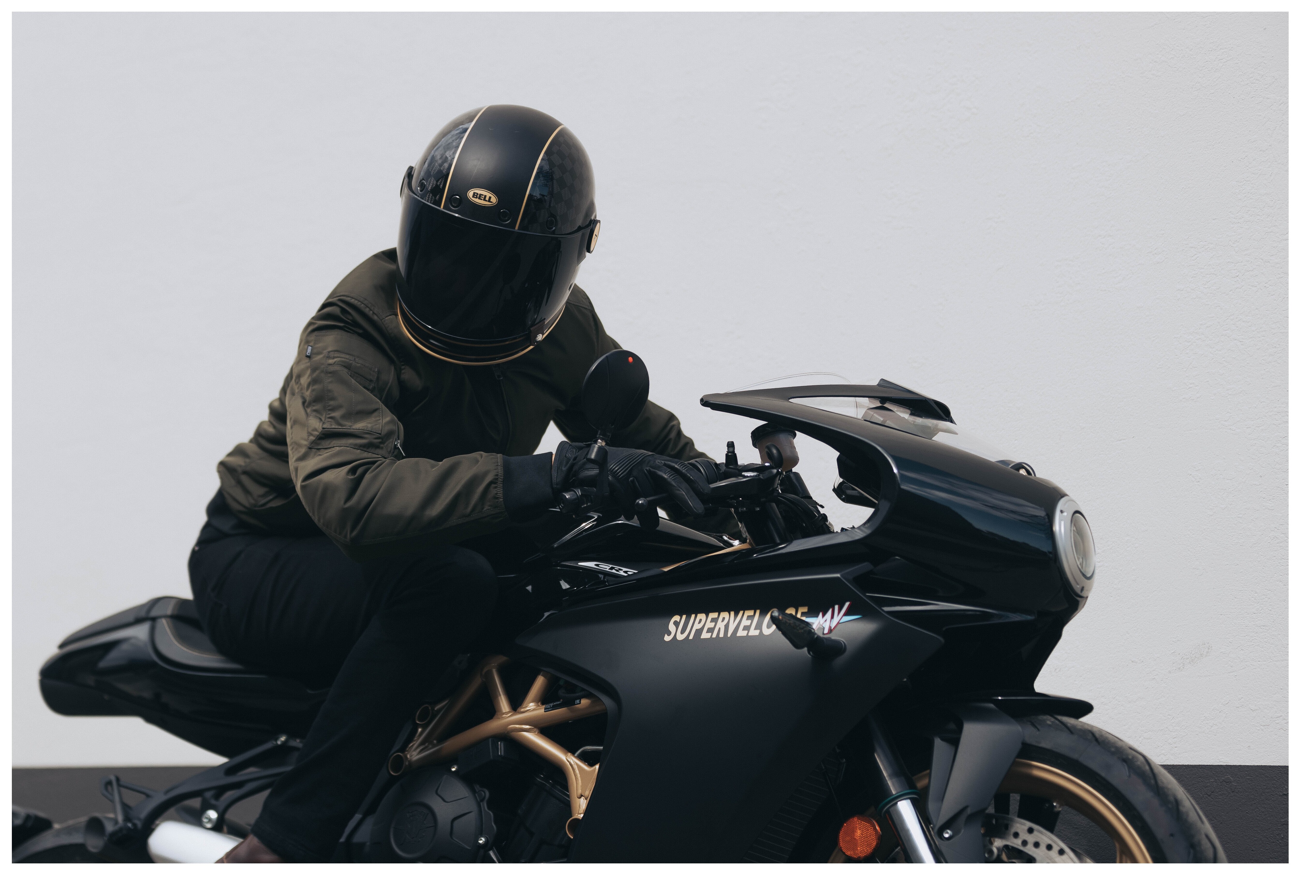 SportsBikeShop Roland Sands Palomar CE Jacket Olive / MD [Incomplete]