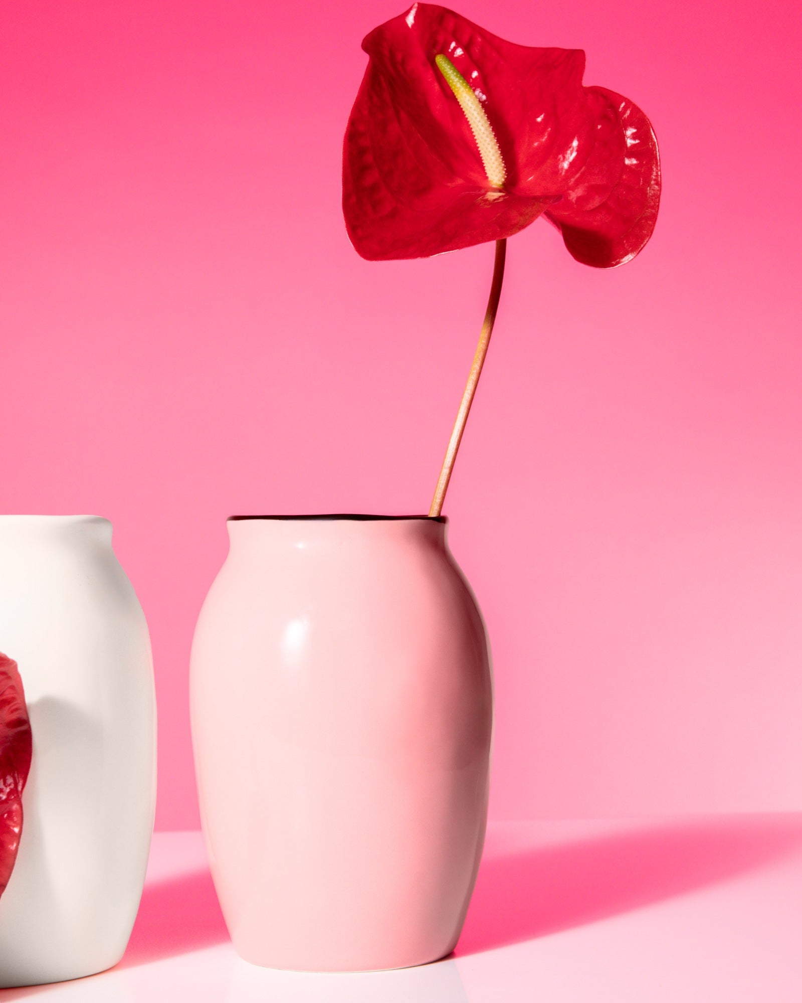 Sombra Vase M rosa braun
