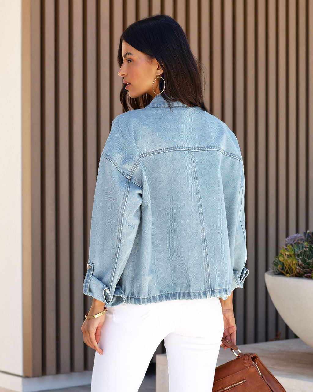 Justina Cargo Denim Jacket - FINAL SALE - Se7enfashion
