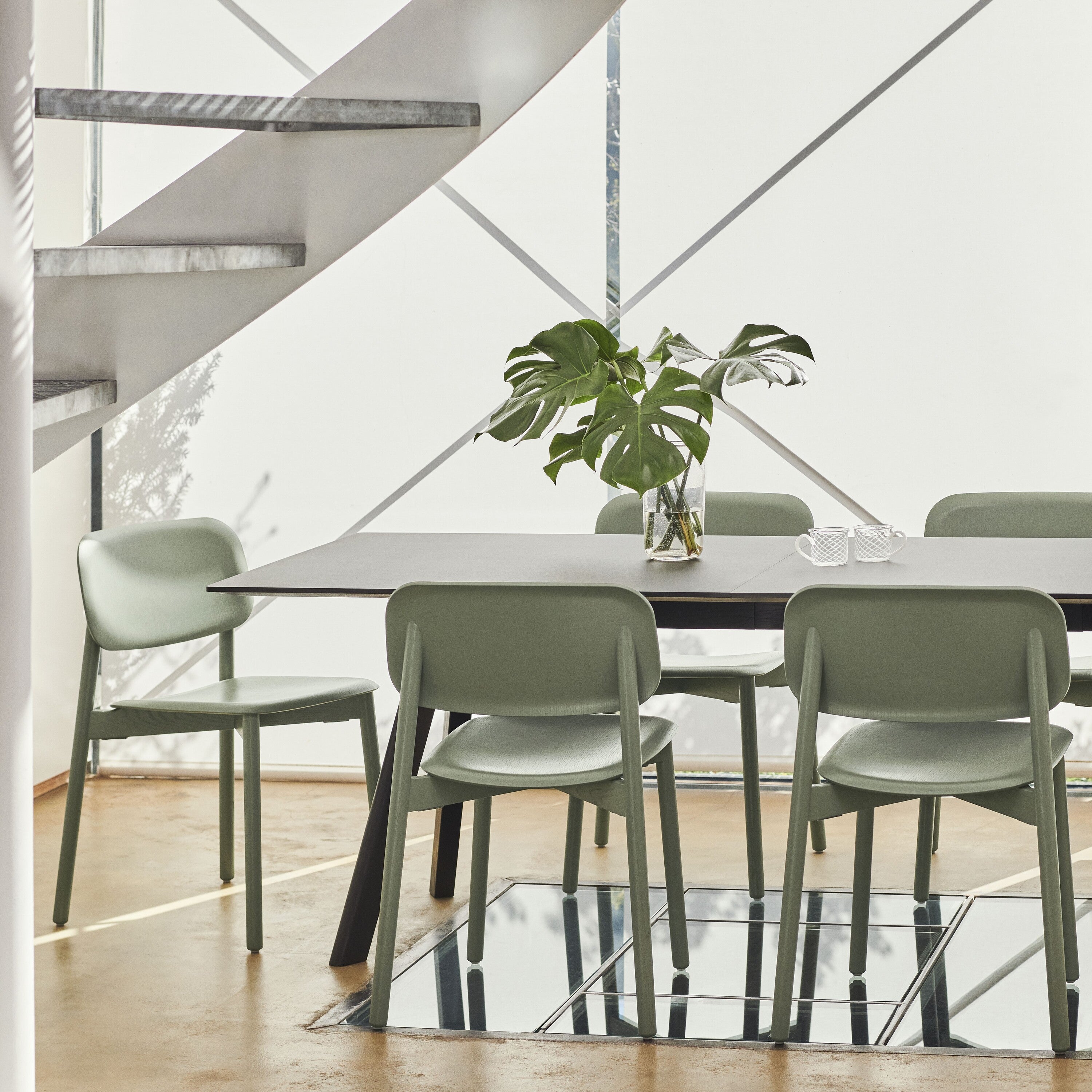 HAY Soft Edge 60 Eetkamerstoel - Green Oak