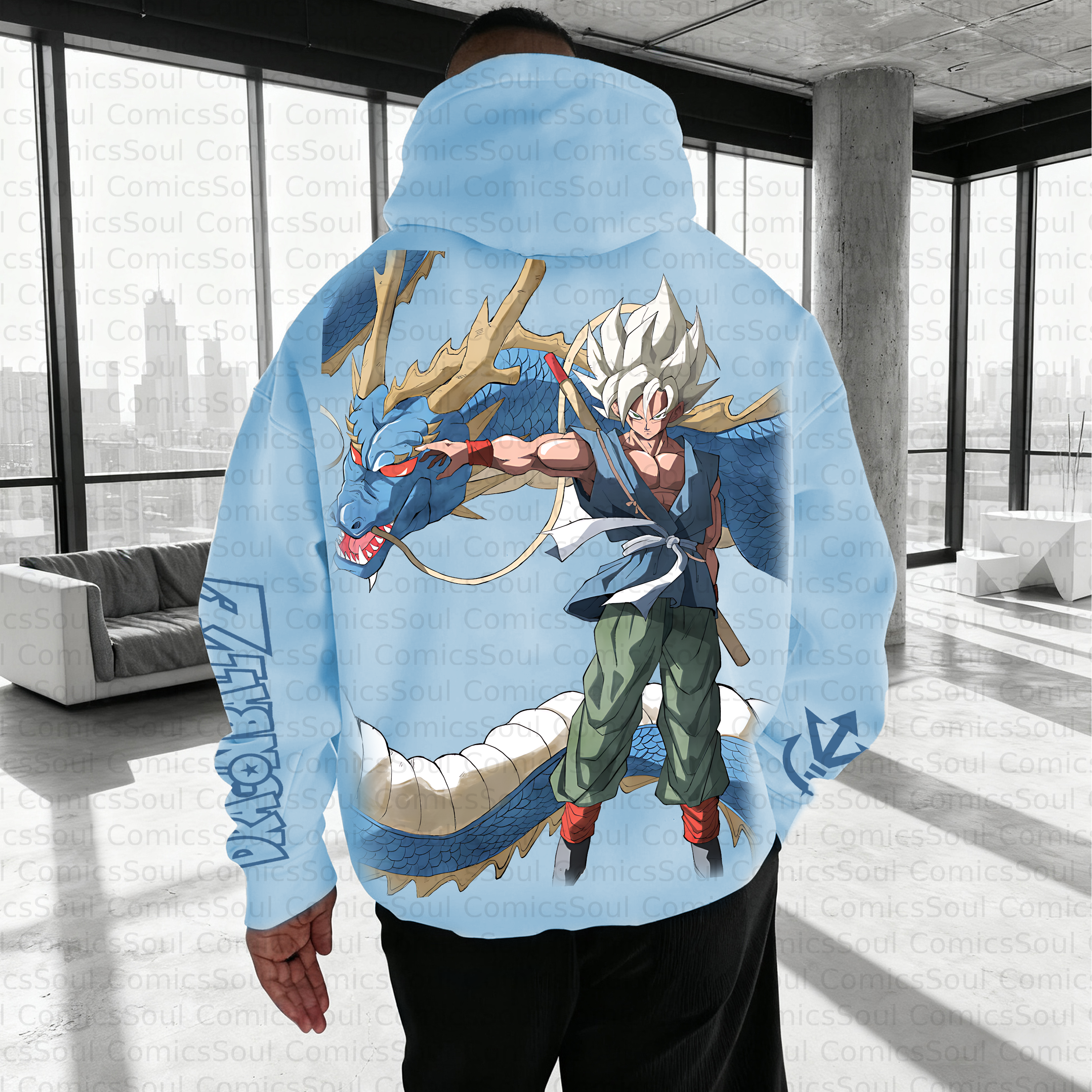 Unisex Anime Inspired Vintage Plush Hoodie