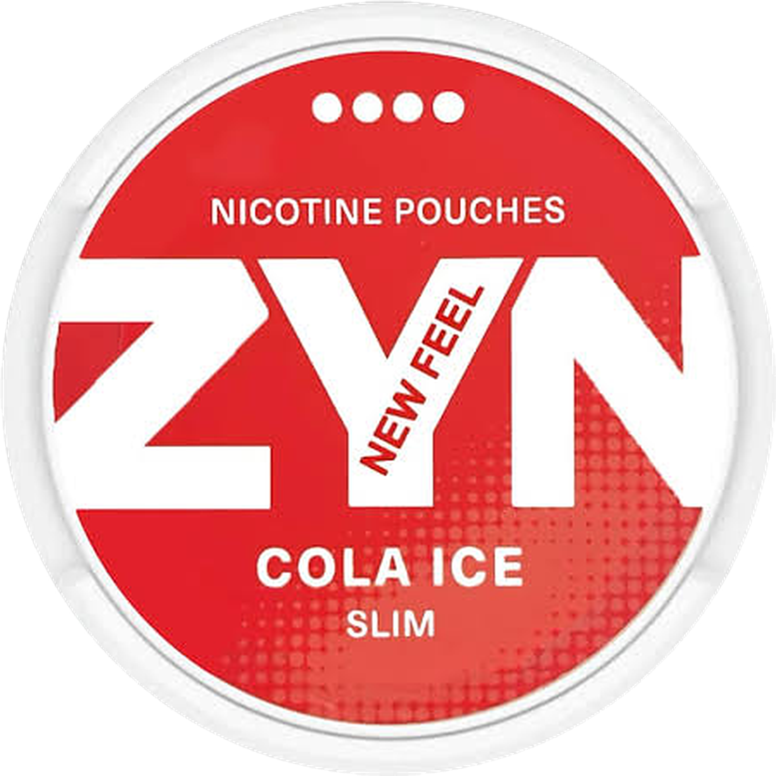 ZYN Cola Ice 11mg nicotine pouches — Slim Moist Pouch can with 20 strong cola ice pouches