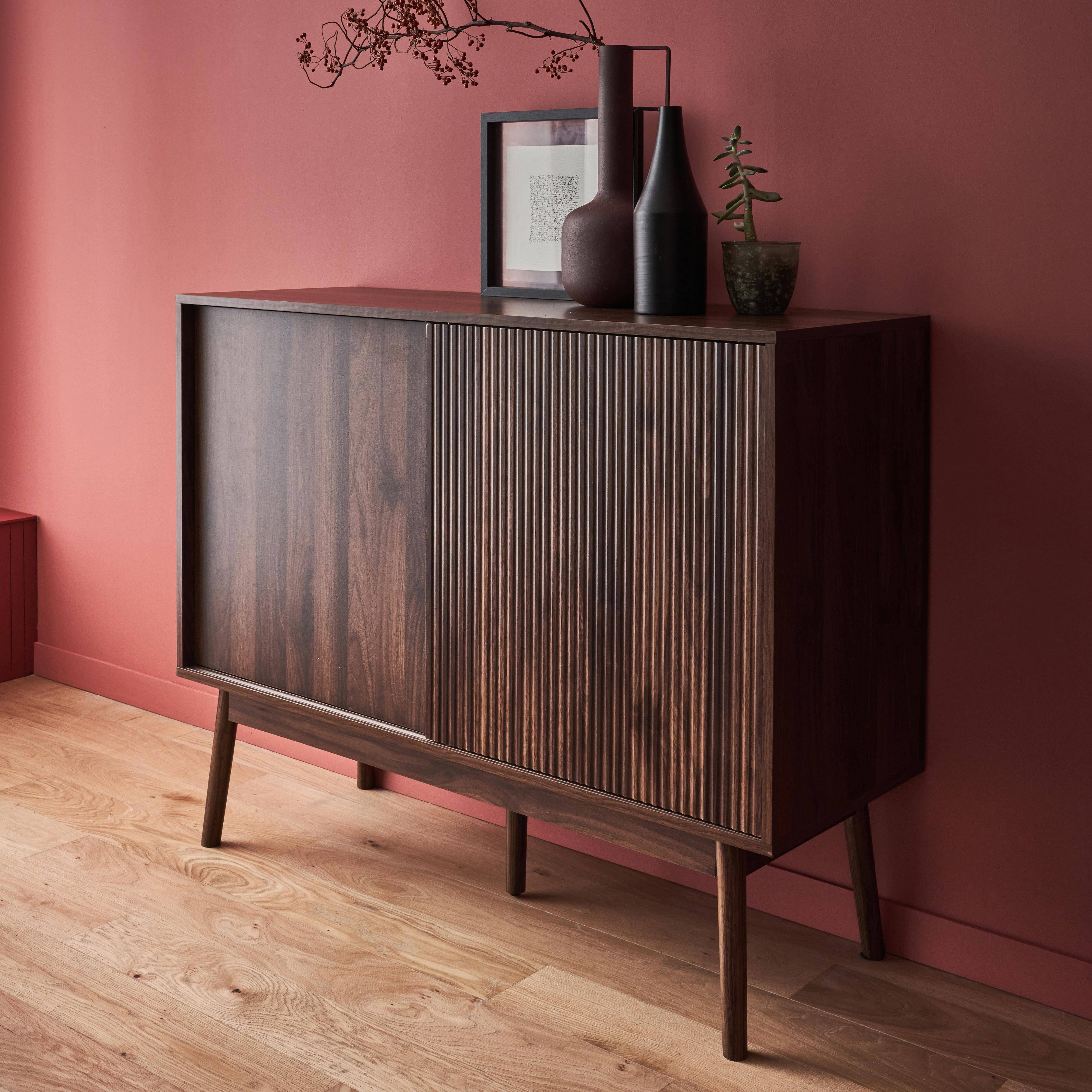 Linear - Aparador de efecto madera, 115cm