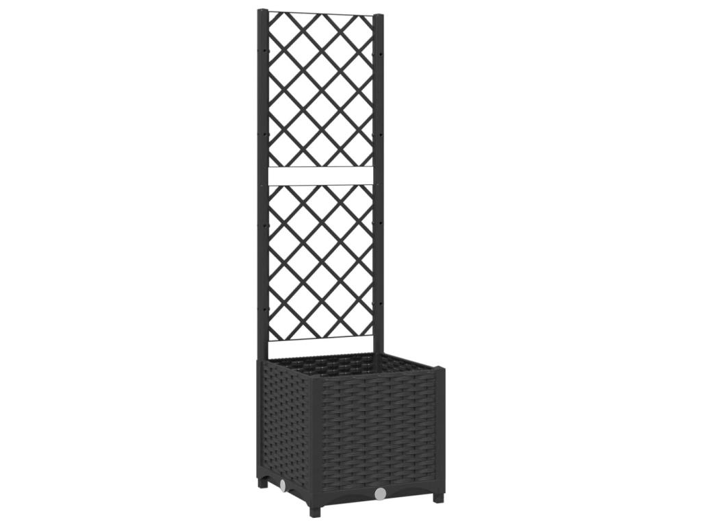 Con Decoratodo nrejado Negro 40x40x136 cm PP