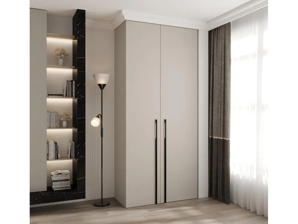 Armario Decocasaes 3 con puertas batientes 245.5/110/50 2 puertas (cachemira/negro) 33008tcgr