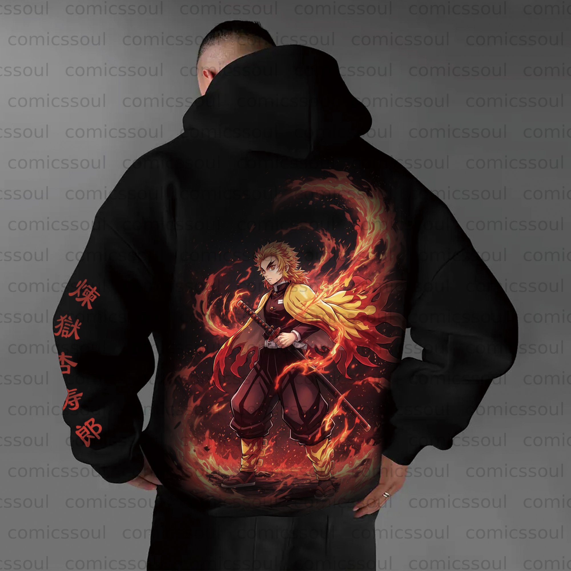Unisex Anime Graphic Streetwear Vintage Hoodie
