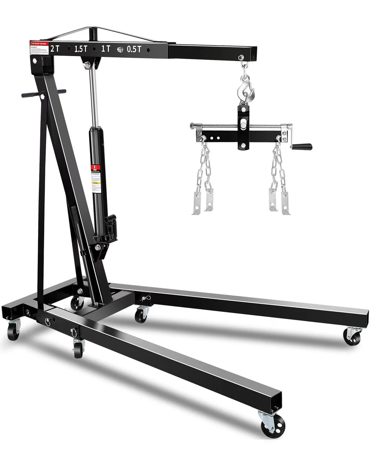 Garvee 2 Ton Hydraulic Folding Shop Crane Engine Hoist With Lever - Image 3 Garvee 2 Ton Hydraulic Folding Shop Crane Engine Hoist With Lever - Image 3
