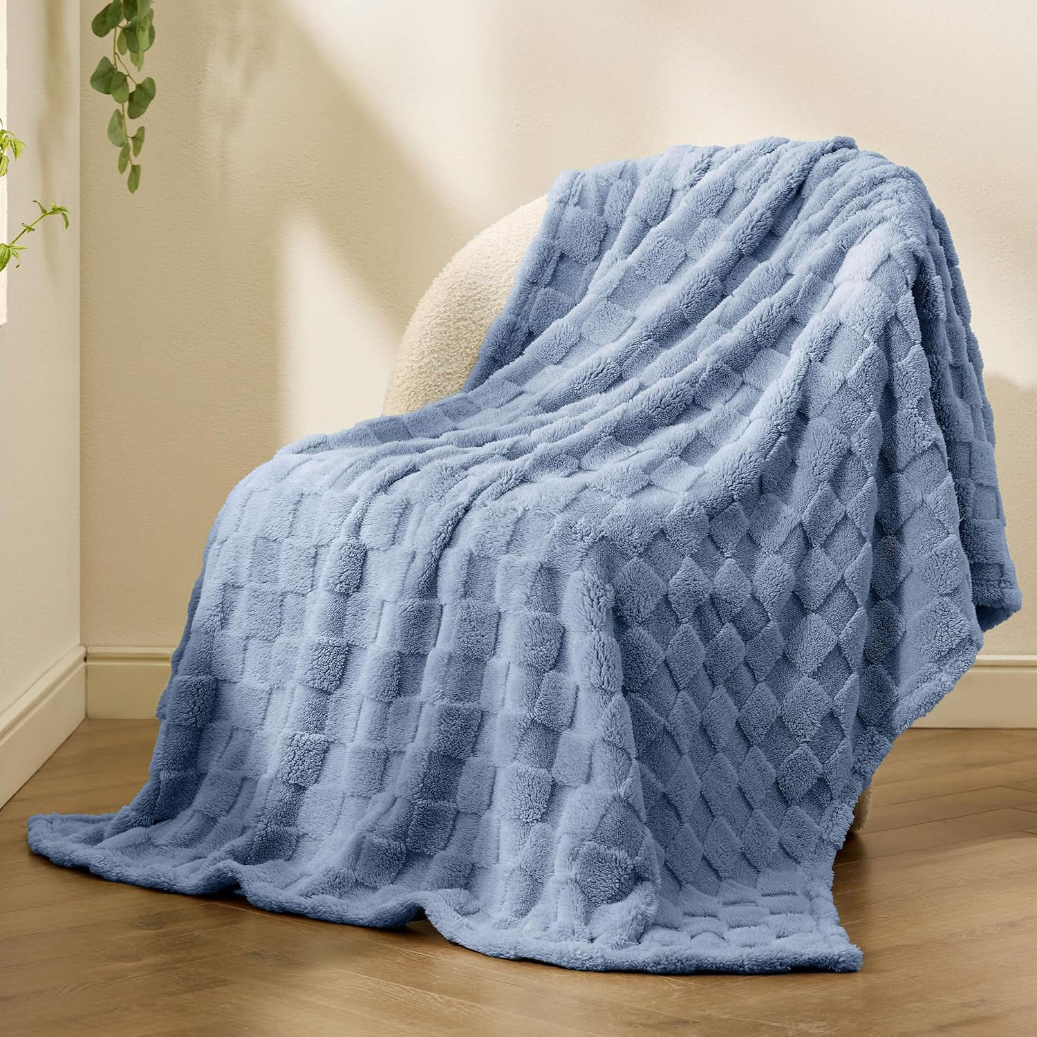 Jacquard Knitted Flannel Fleece Blanket, 100% Polyester Soft Warm Throw for Bed Sofa Hotel Home