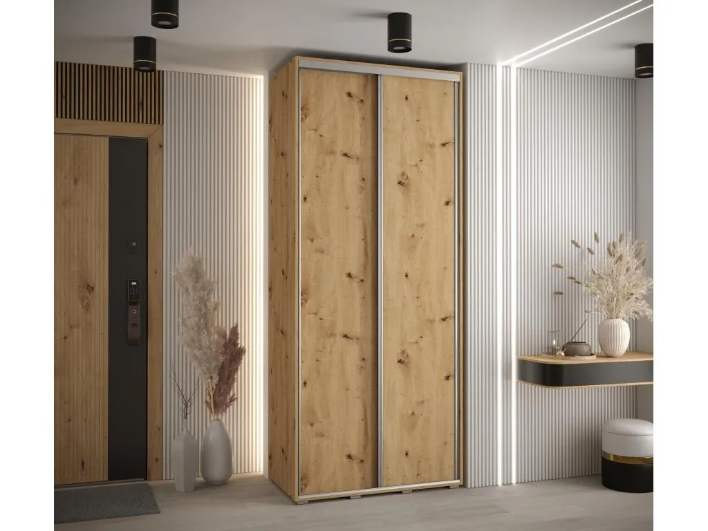 ARMARIO Casabellaes 1 DE PUERTAS CORREDERAS 235.2/120/60 2 puertas (Artisan/Artisan/Plata) 00163WXSG