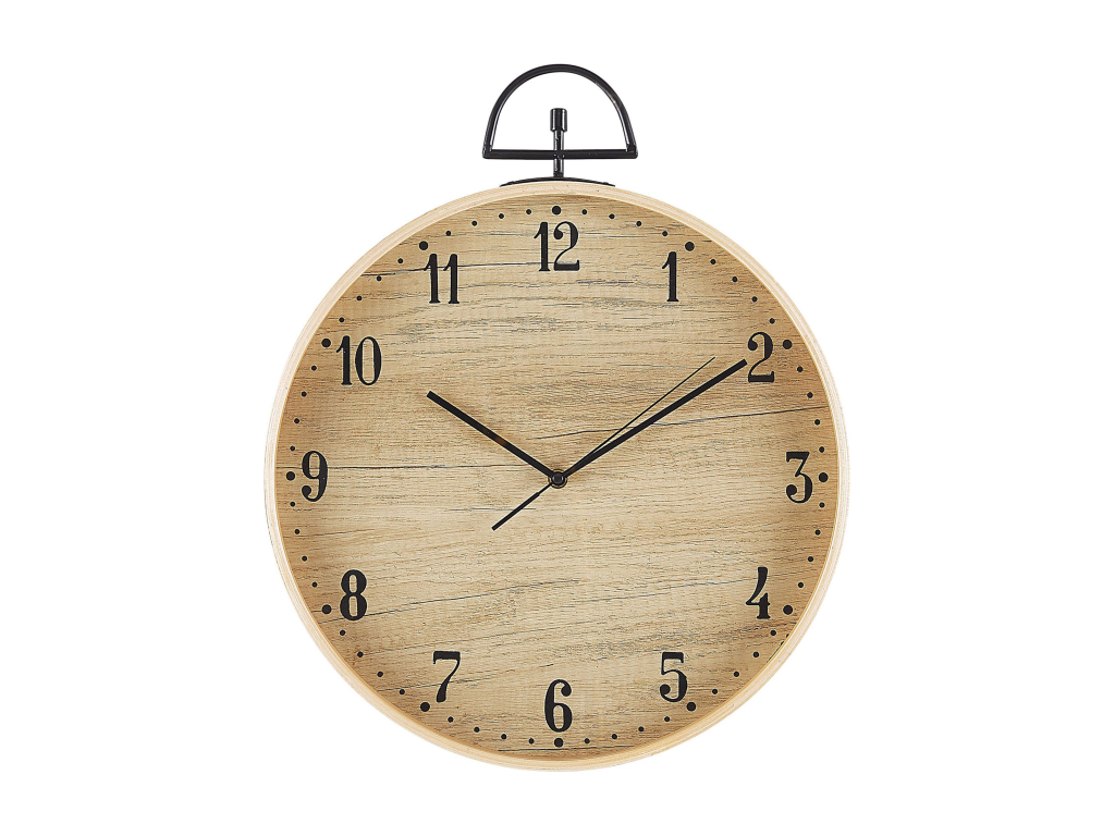 Reloj de pared OPFIKON Madera clara