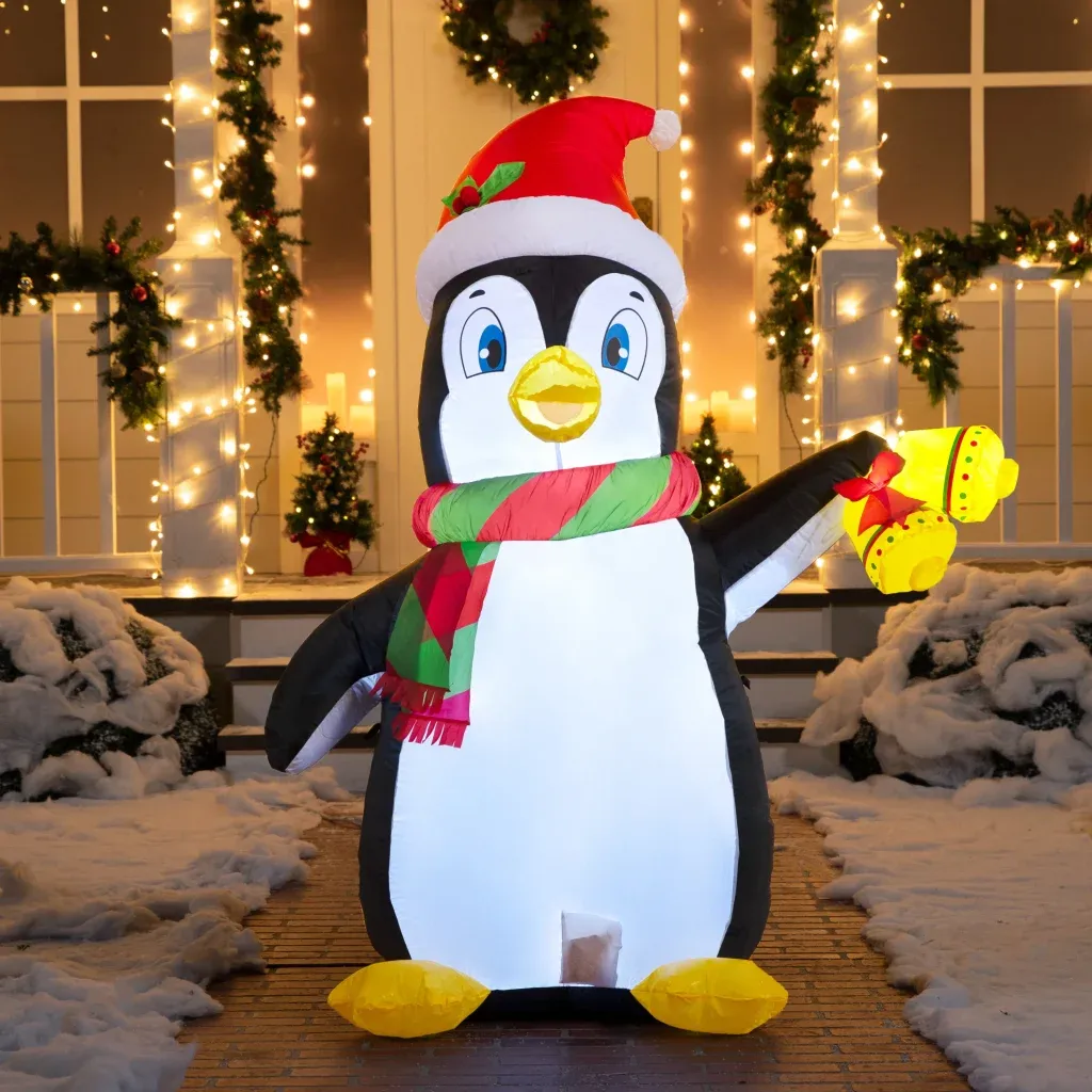 WAYFAIR 5Ft LED Inflatable Penguin Christmas Decoration