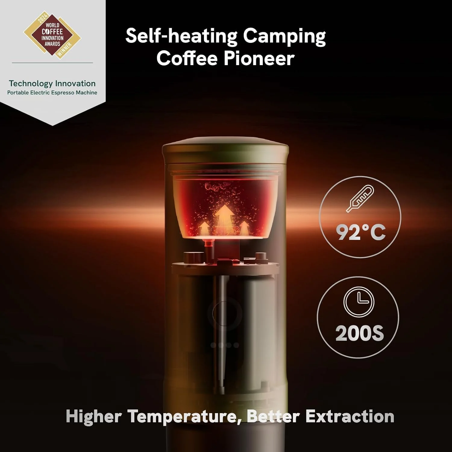 OutIn Nano Portable Electric Espresso Machine, Travel Coffee Maker for Camping, Car Coffee Maker Self-Heating with USB-C, With Ground Coffee & NS Capsule for RV, Hiking, Office - Image 6