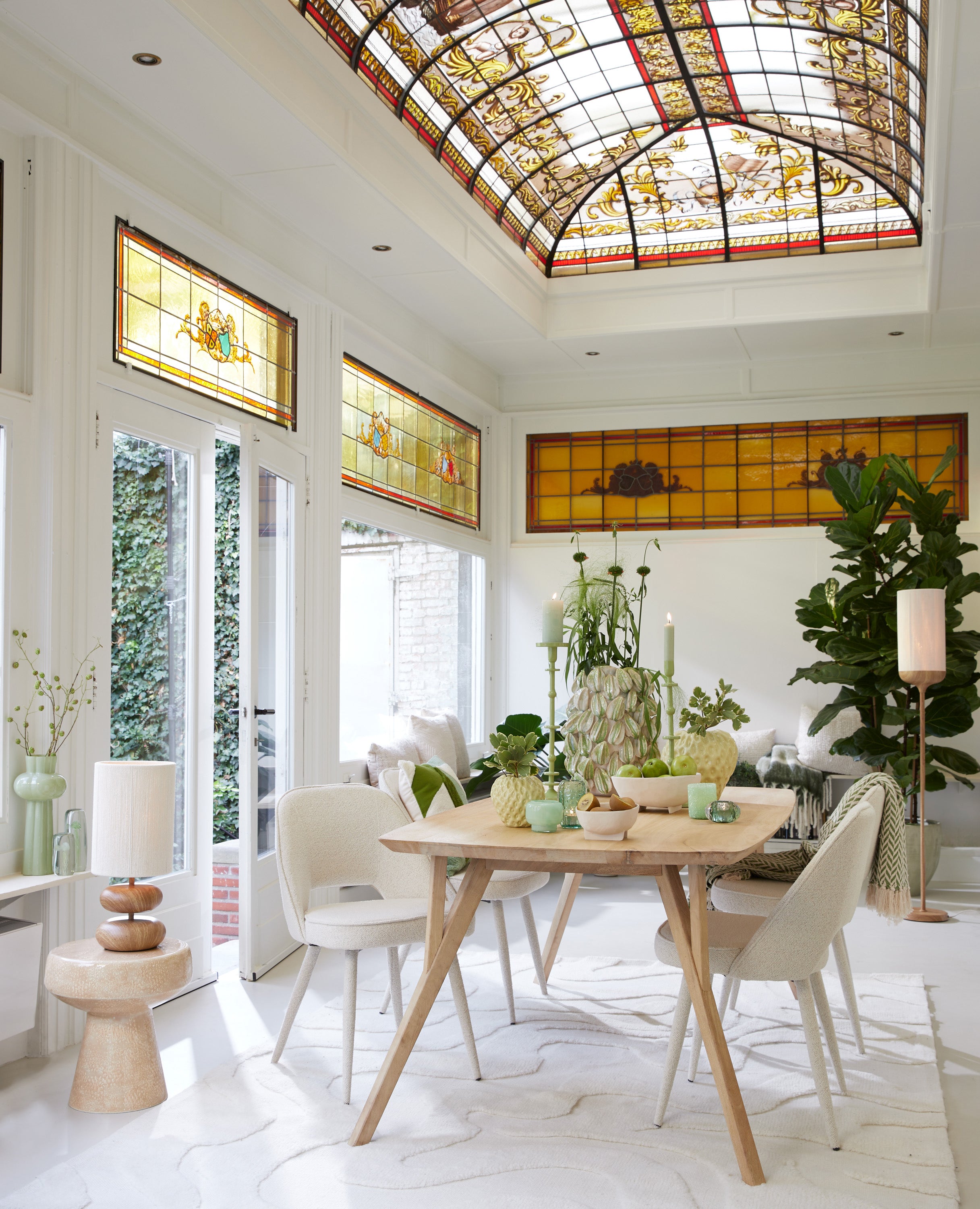 Light & Living - Tafellamp DANIALO - Ø22x50.5cm - Bruin