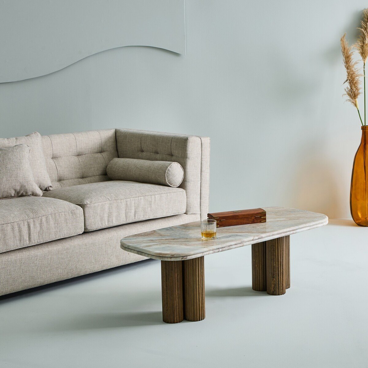 Calicosy - BUREN-tafel - B120 cm - Bruin