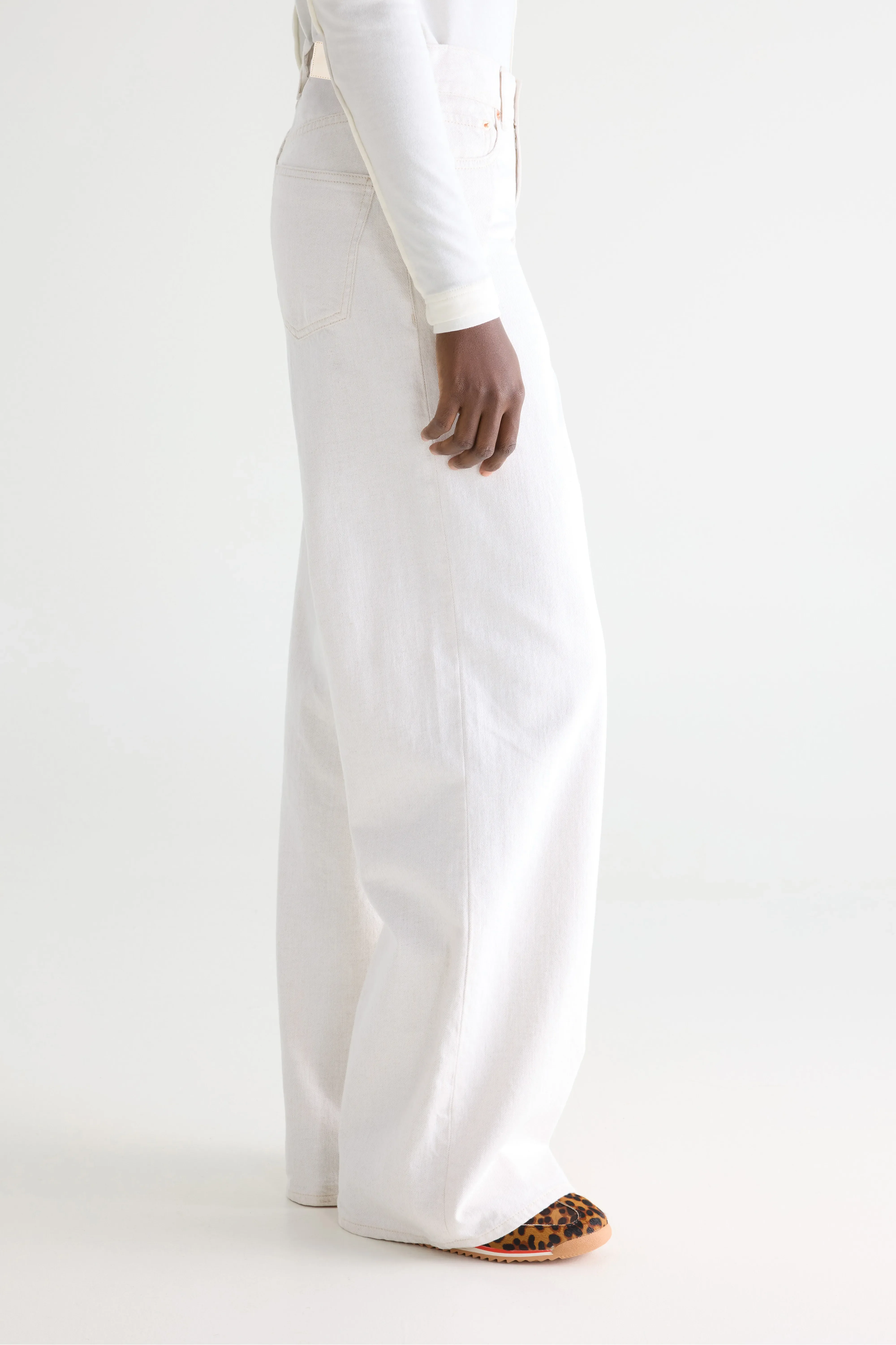 Bellerose Denim N. 64 - Wide white jeans (242 / W / VINTAGE WHITE)