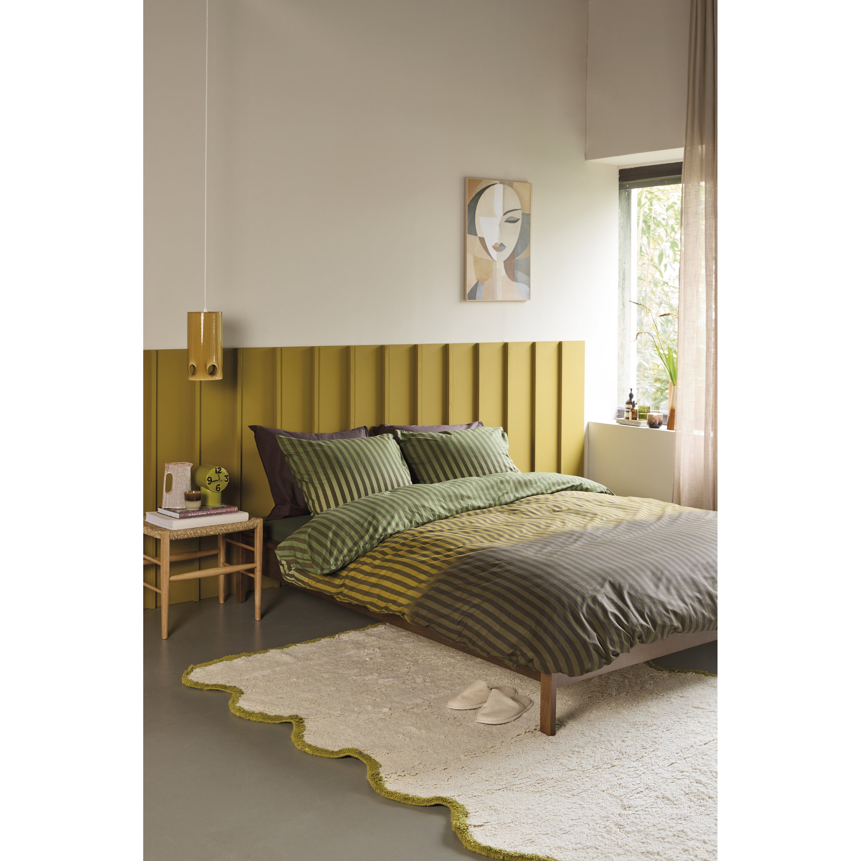 Beddinghouse Jonah Groen Dekbedovertrek 200 x 200/220 cm