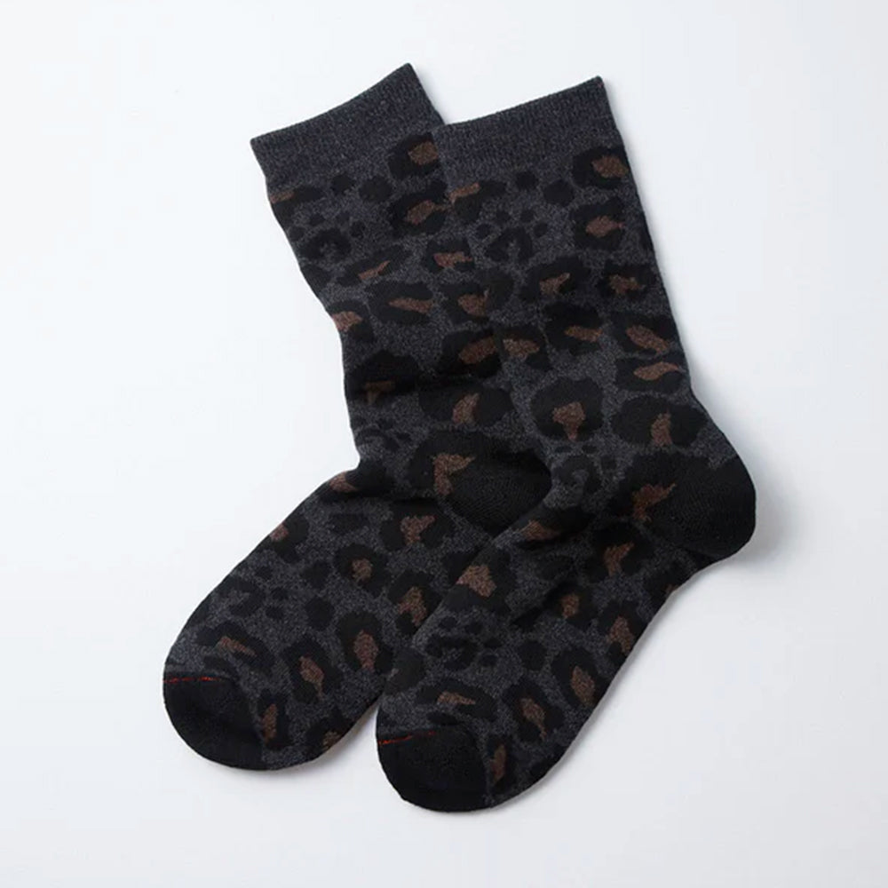 Rototo - Chaussettes Léopard - Charbon