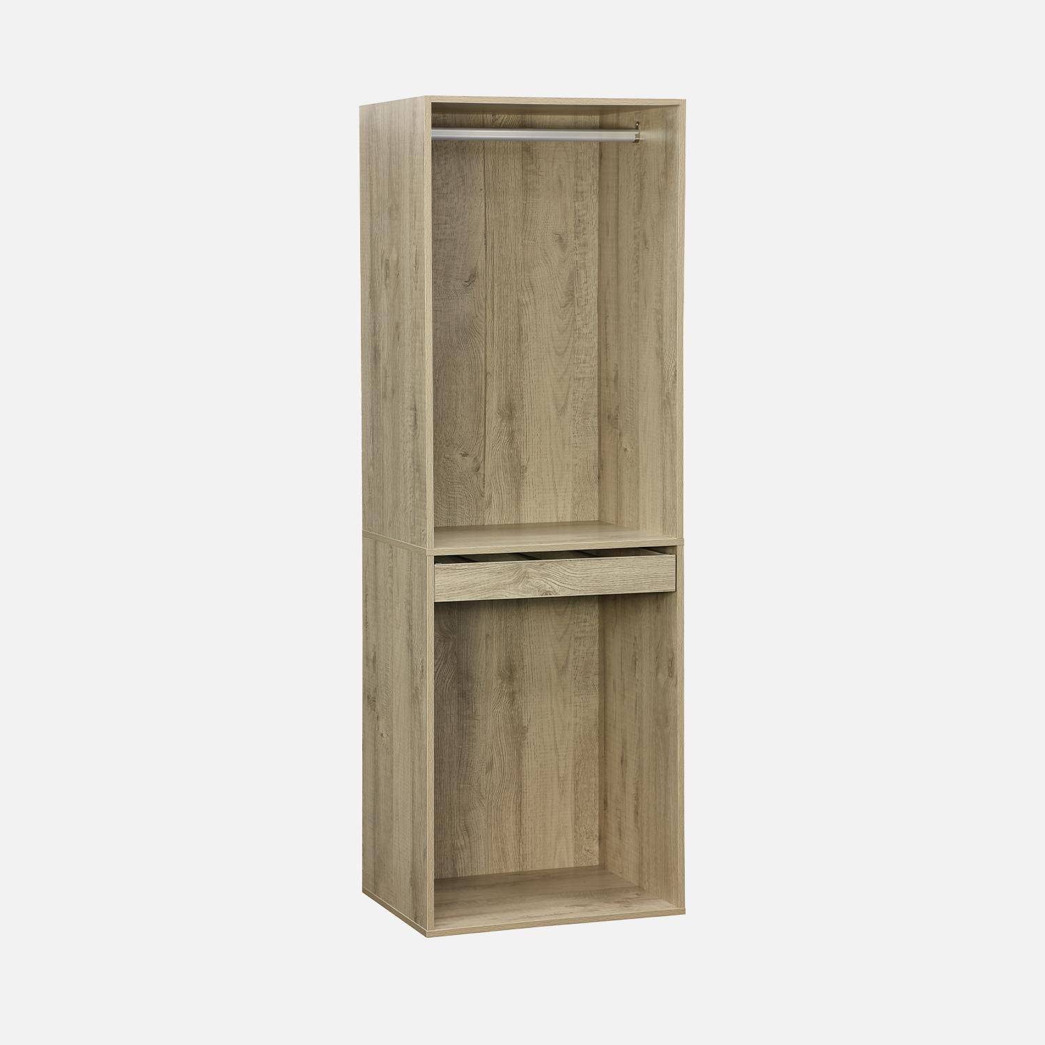 Modulo - Módulo armario con ropero y pantalonero