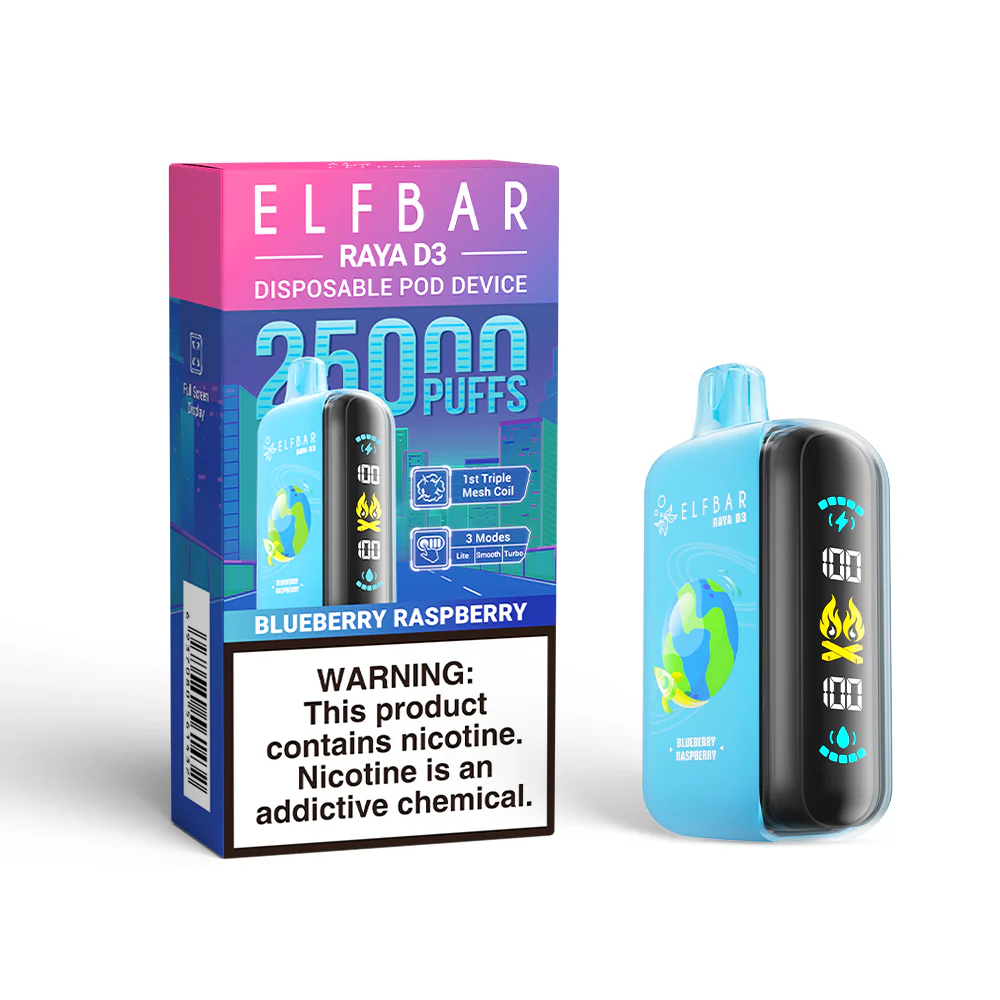 ELFBAR RAYA D3 cigarette électronique jetable (toutes les saveurs)