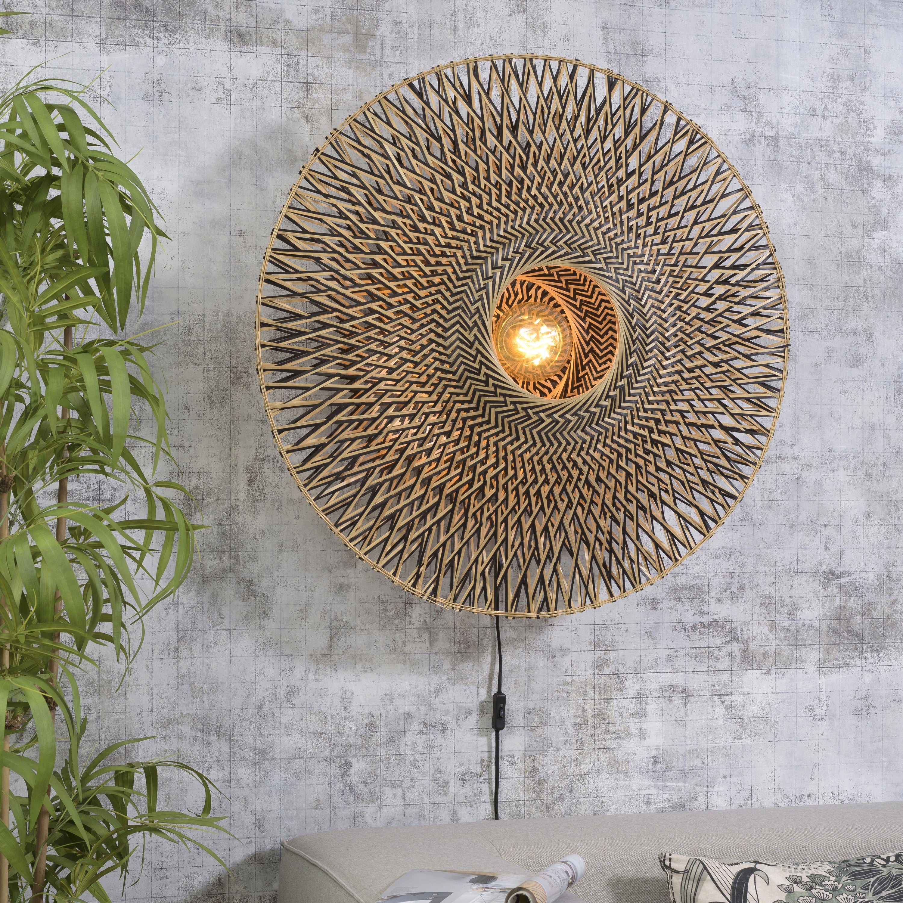 GOOD&MOJO Bali Wandlamp L - Ø 87 cm