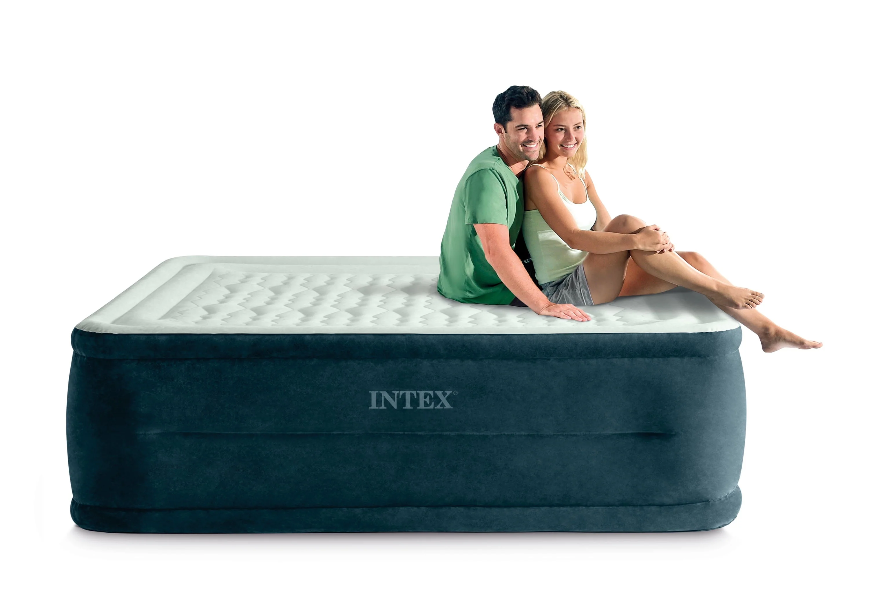 Intex 24" Dream Lux Pillow Top Dura-Beam Airbed Mattress with Internal Pump - Queen - Image 5