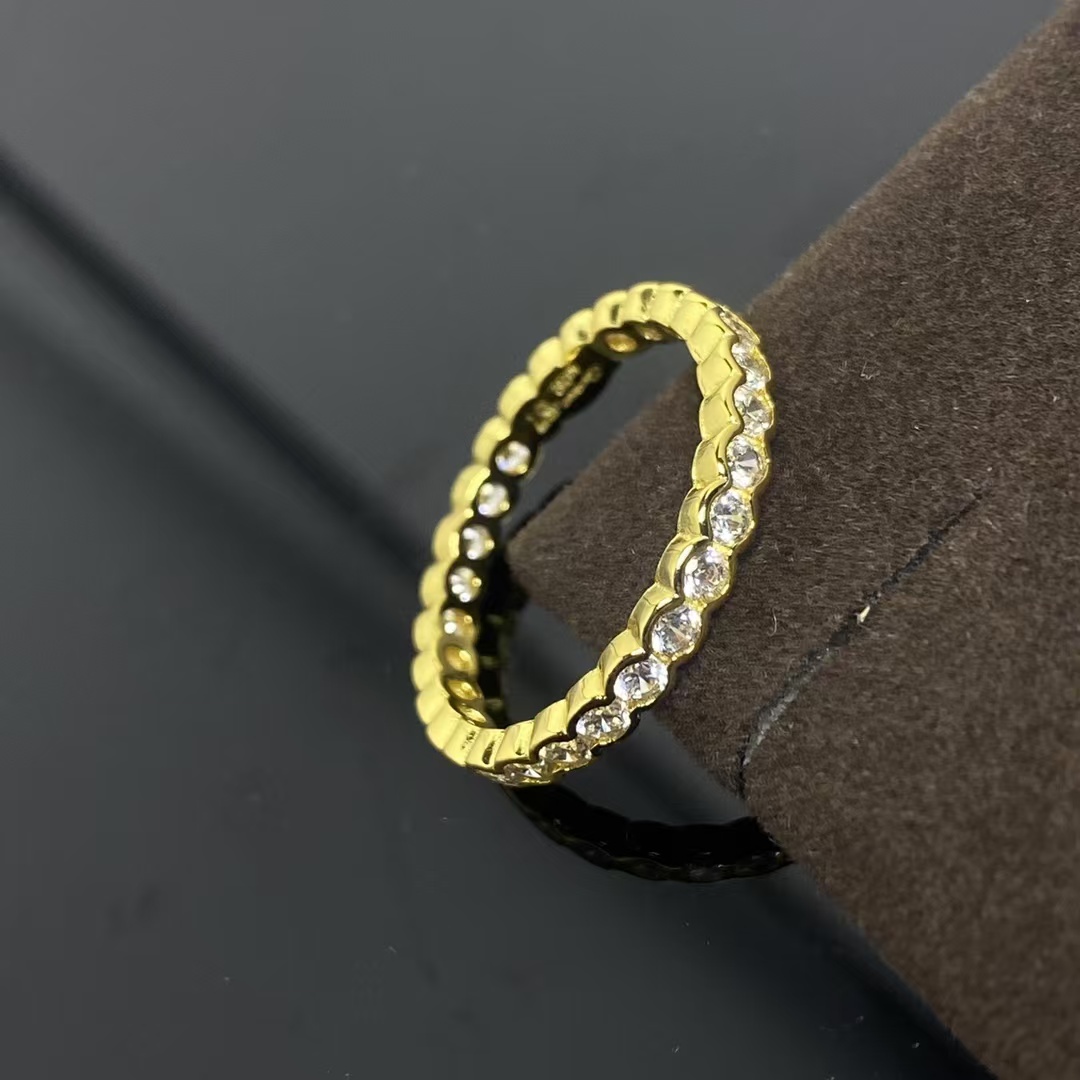 Cartier Diamond Paved Ring - Narrow - Original Replica Club