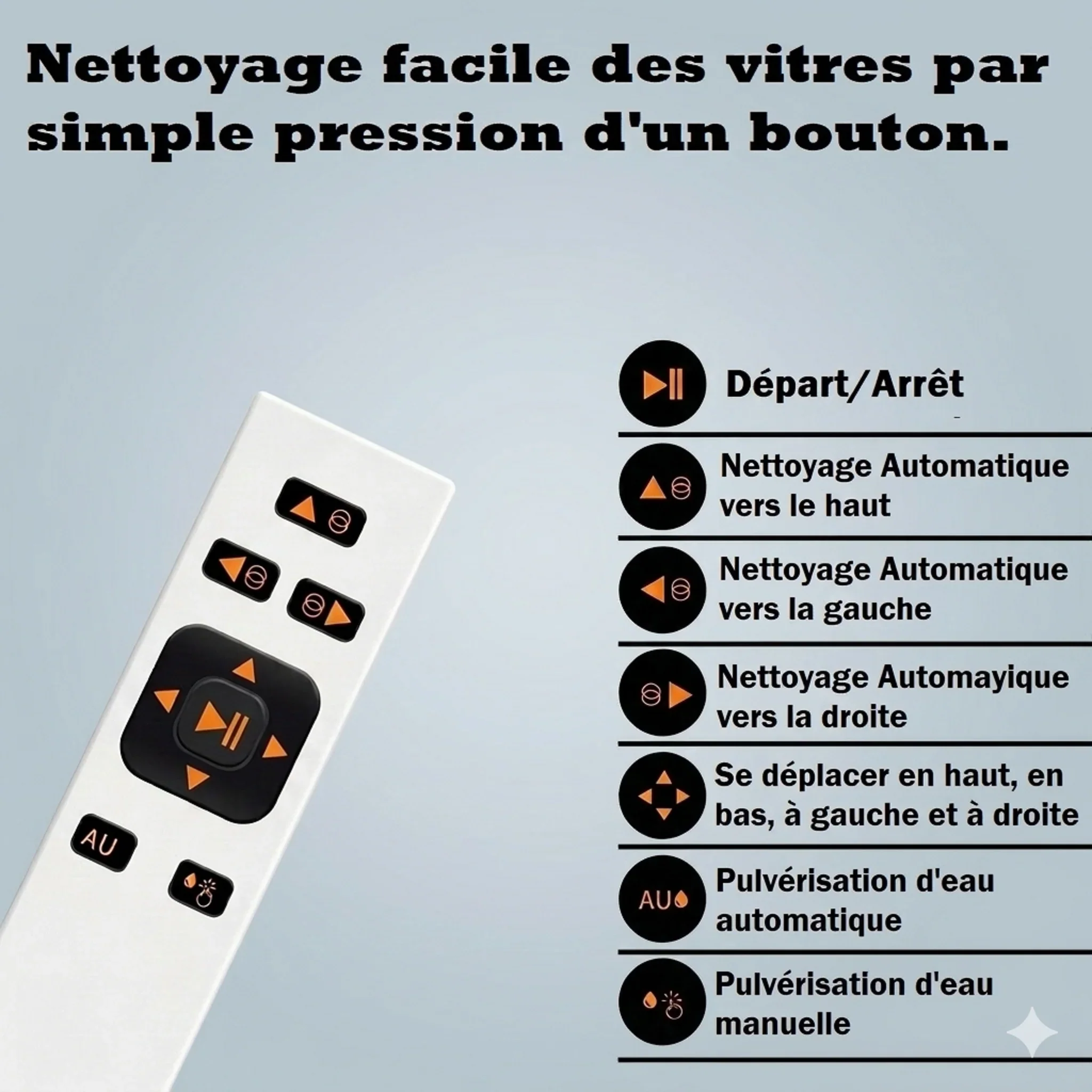 Robot Lave-Vitre RAL-05 - Aspiration 5600Pa & 3 Modes de Nettoyage