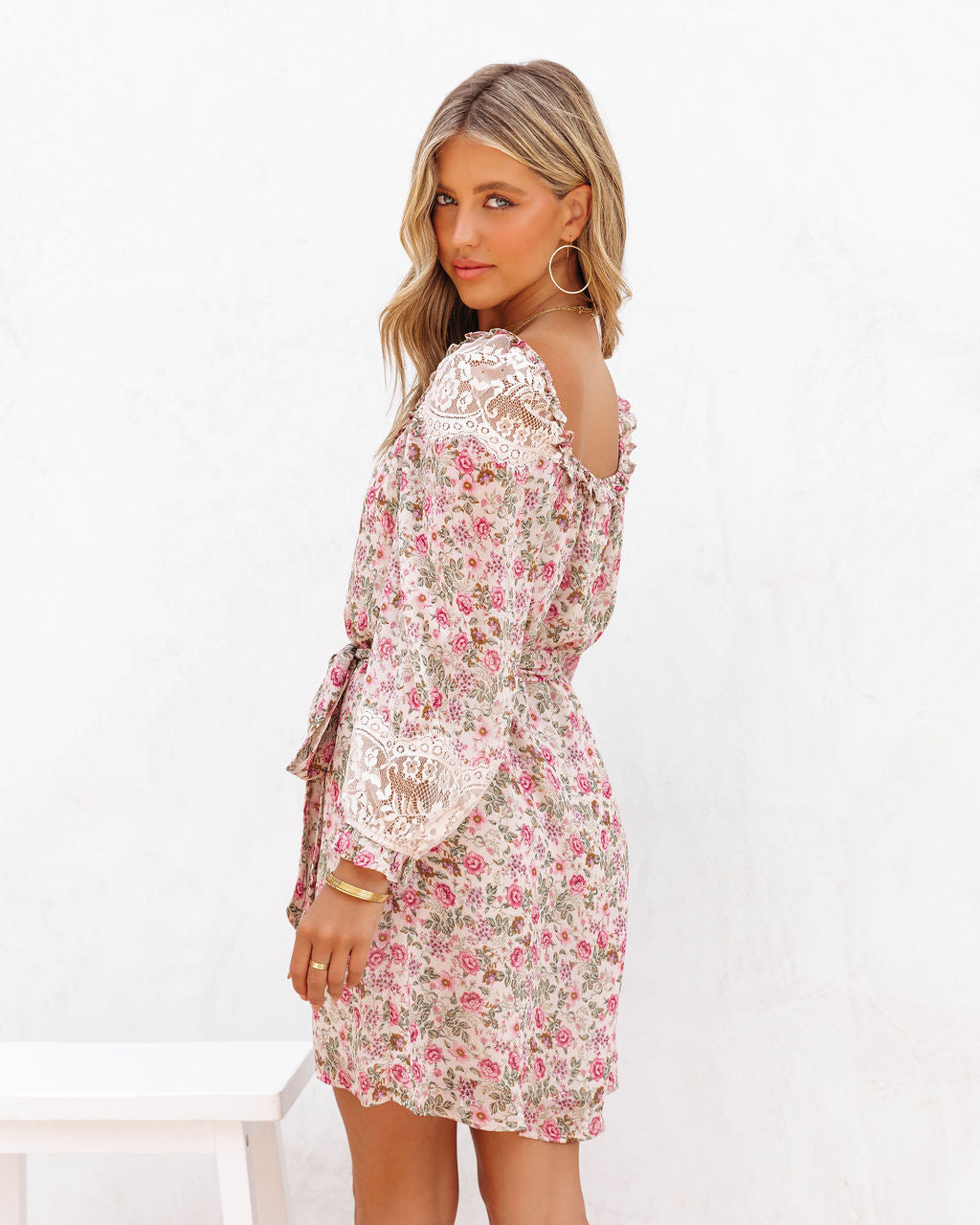Letty Floral Lace Mini Dress - FINAL SALE - Se7enfashion