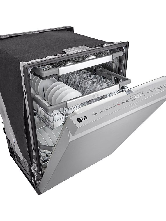 2025 24′′ Top Control Smart Built-In Stainless Steel Tub Dishwasher with 3rd Rack, QuadWash Pro and 42dba – Stainless Steel