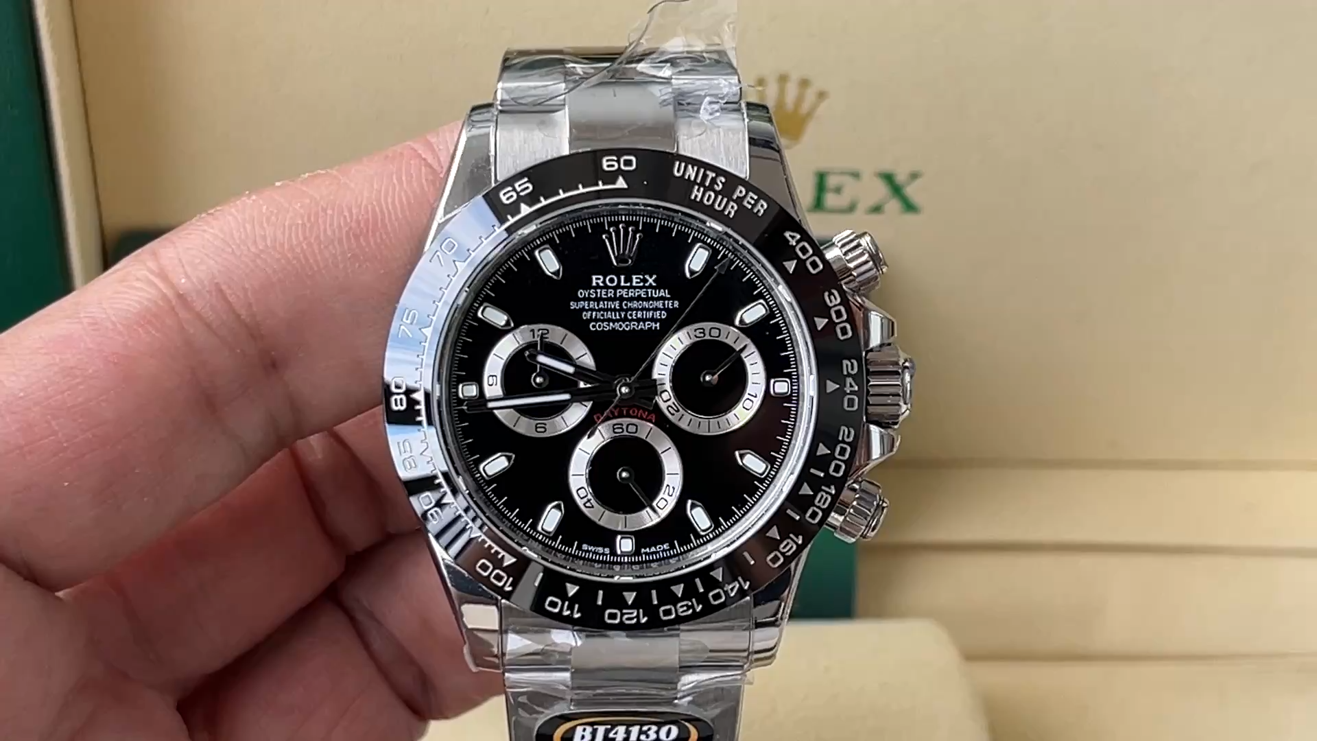 Rolex Cosmograph Daytona 116500LN Ceramic Bezel Black Dial 40mm Mens Replica Watch