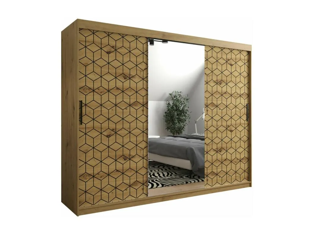 Armario Vivircalido 291 Vivircalido Artisan | Negro 200x250x62cm Puertas de armario - Correderas 27376yjli