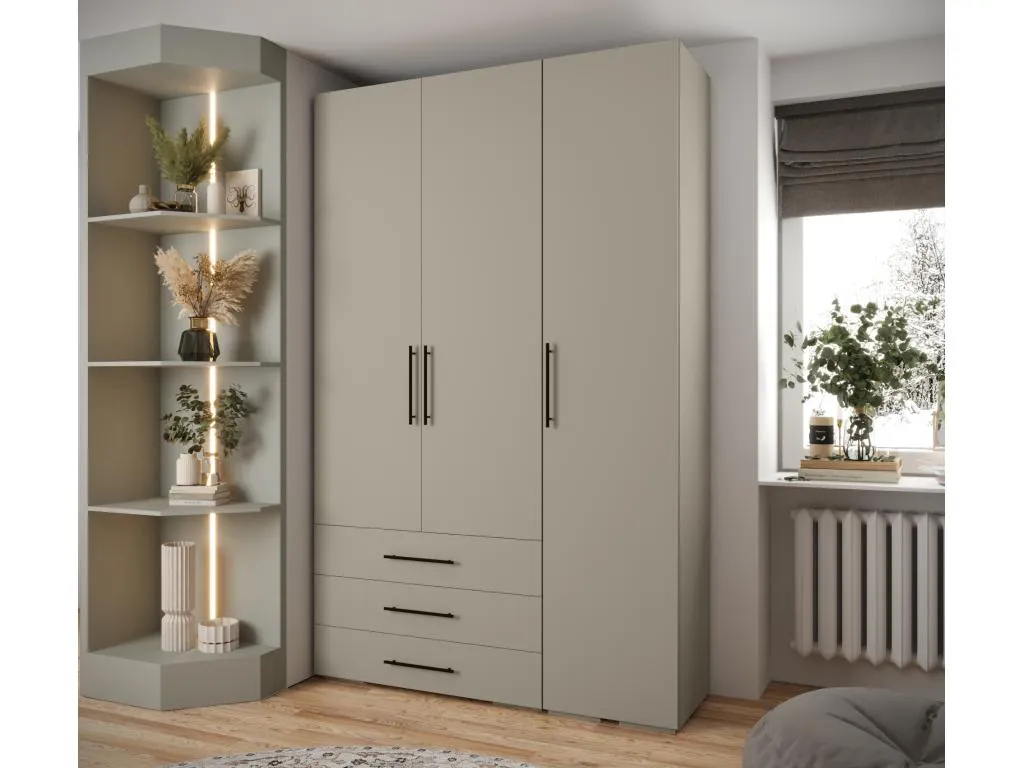 Mueblesclasic 3 armario con puertas batientes 236.7/150/47