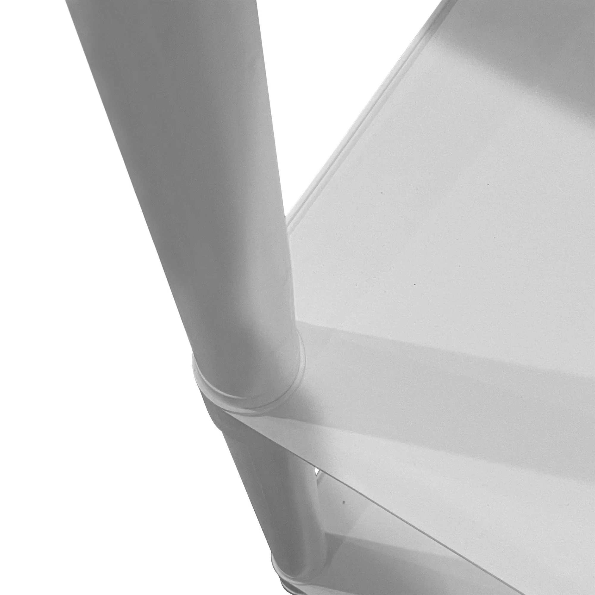 Juggernaut Storage 30"W x 14"D x 57.5"H 4-Shelf Plastic Garage Shelves, White - image 7