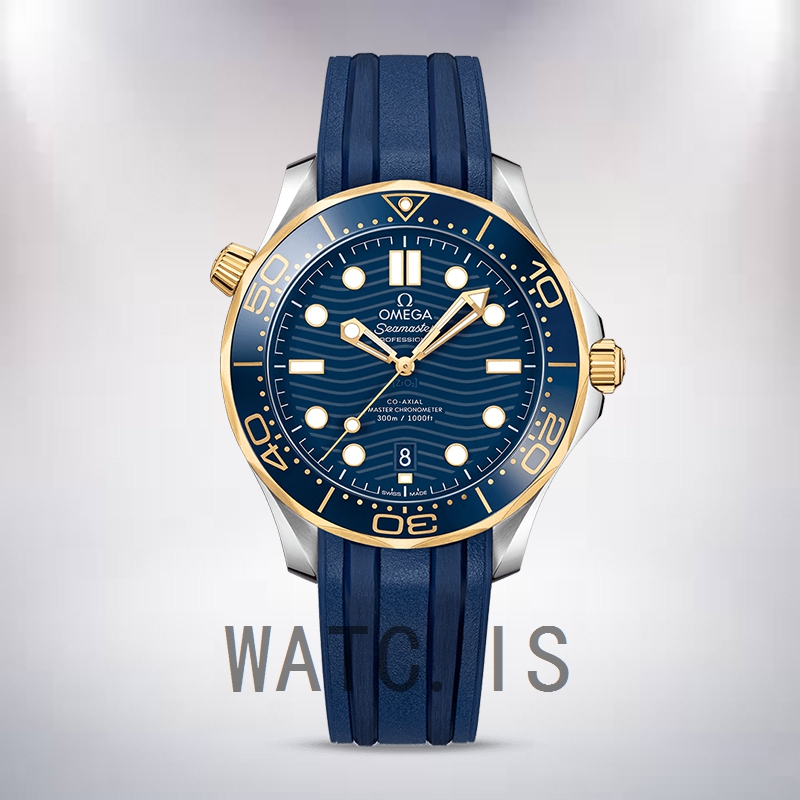 Omega Seamaster Men 41mm 210.22.42.20.03.001 Rubber Band Silver-tone