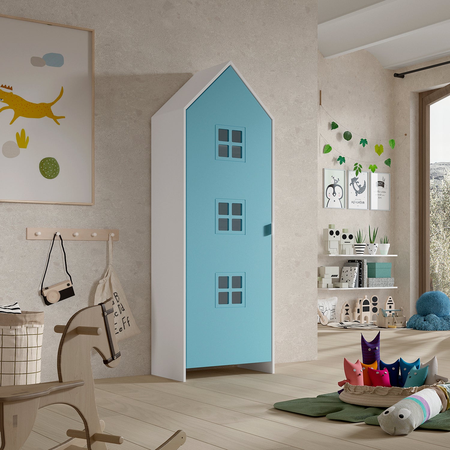 Vipack Casami Bruges Kledingkast - Blauw Ballet