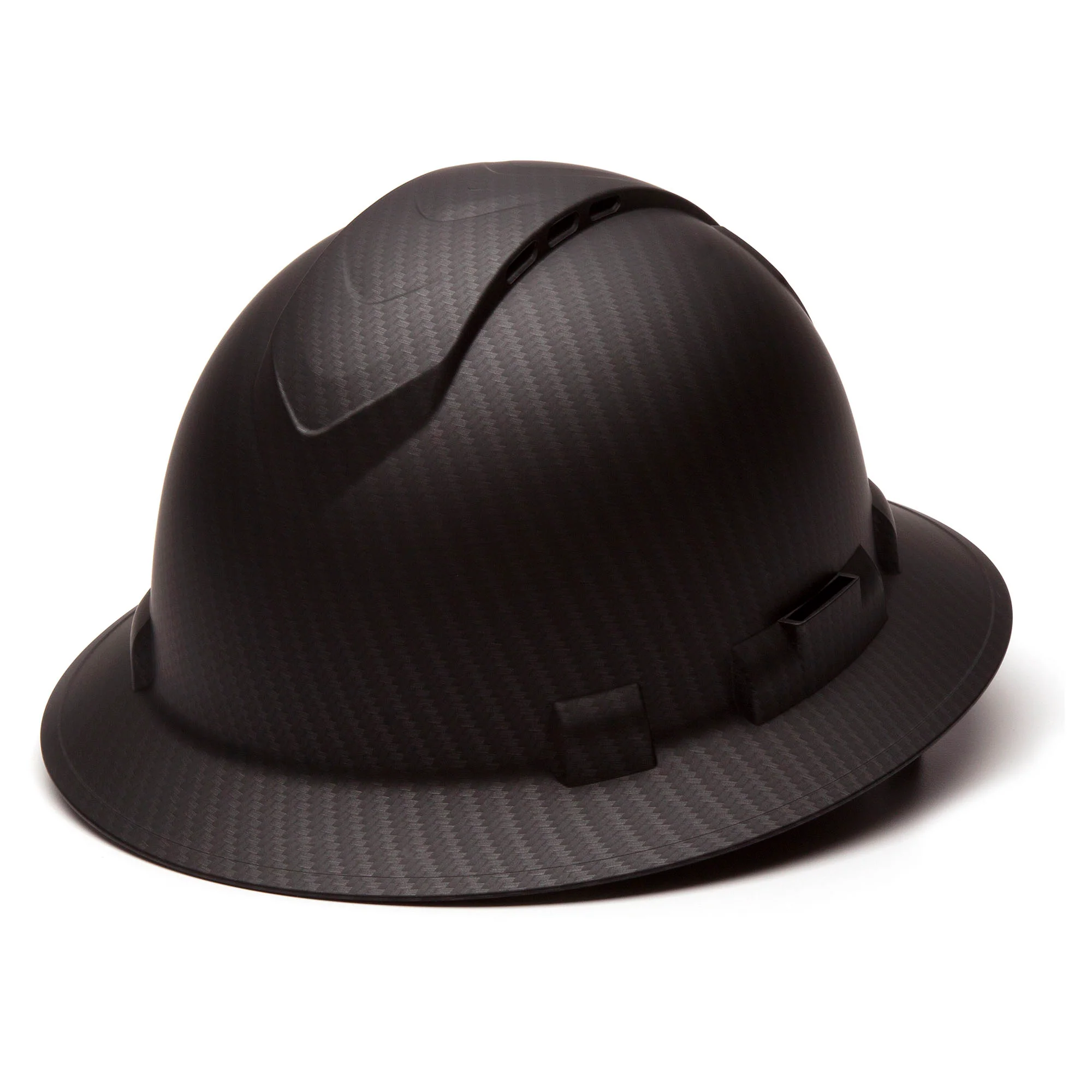 Pyramex Graphite Pattern Full Brim Vented Ratchet Hardhat, Black #HP54117V - KTF Painting Interior Exterior