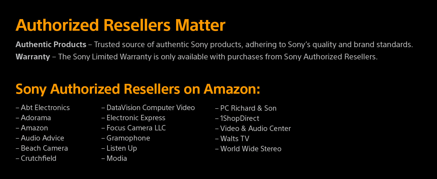 authorized sellers