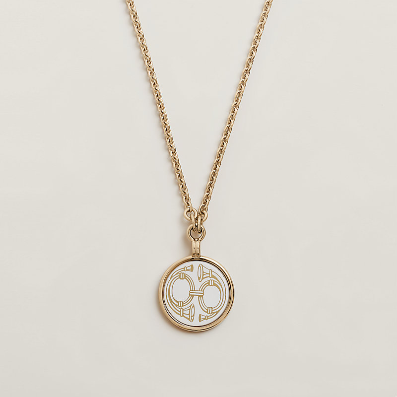 Replicate Medaille Bijou Deux Cors necklace, small model(1:1 replica) - Original Replica Club